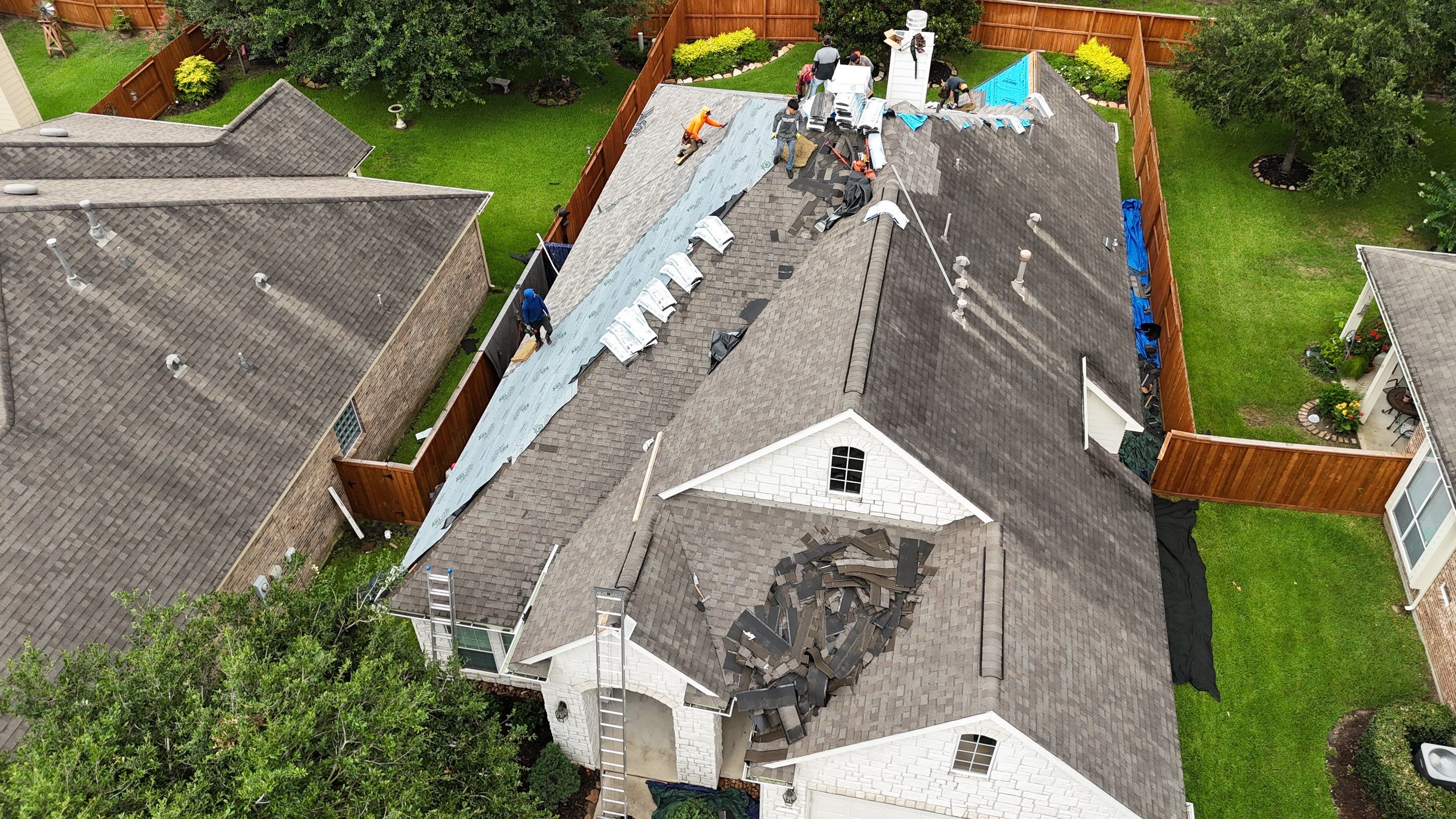 Residential Roofing Installation using IKO Dynasty in Cypress by Core Four Roofing