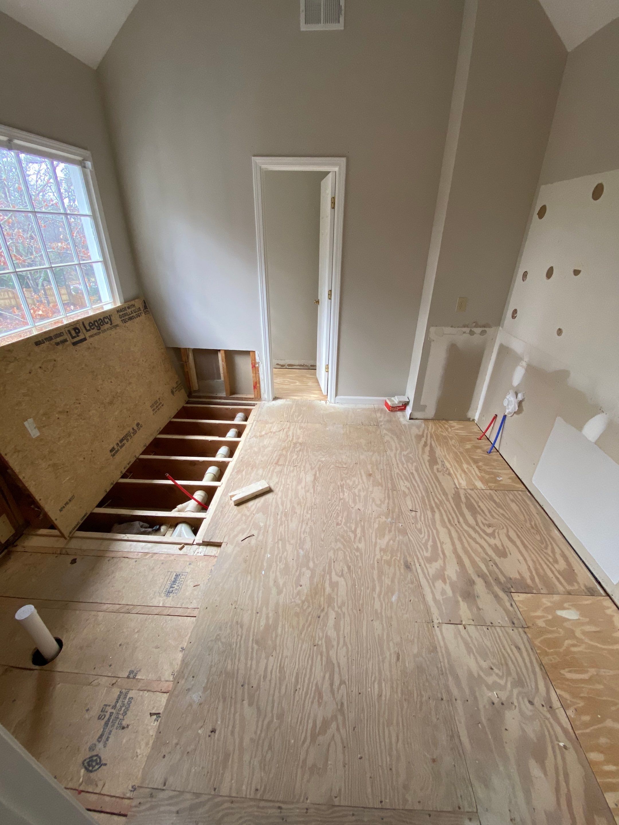 Modern Master Bathroom Remodel with Stacked Stone in Kennesaw by Swift Home Renovations