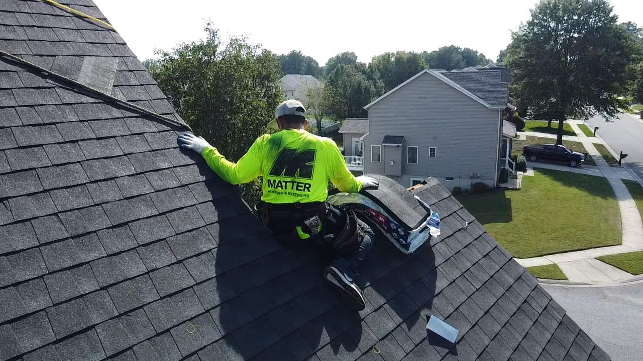 Residential Roofing Installation using GAF Timberline HDZ by Matter Roofing & Construction
