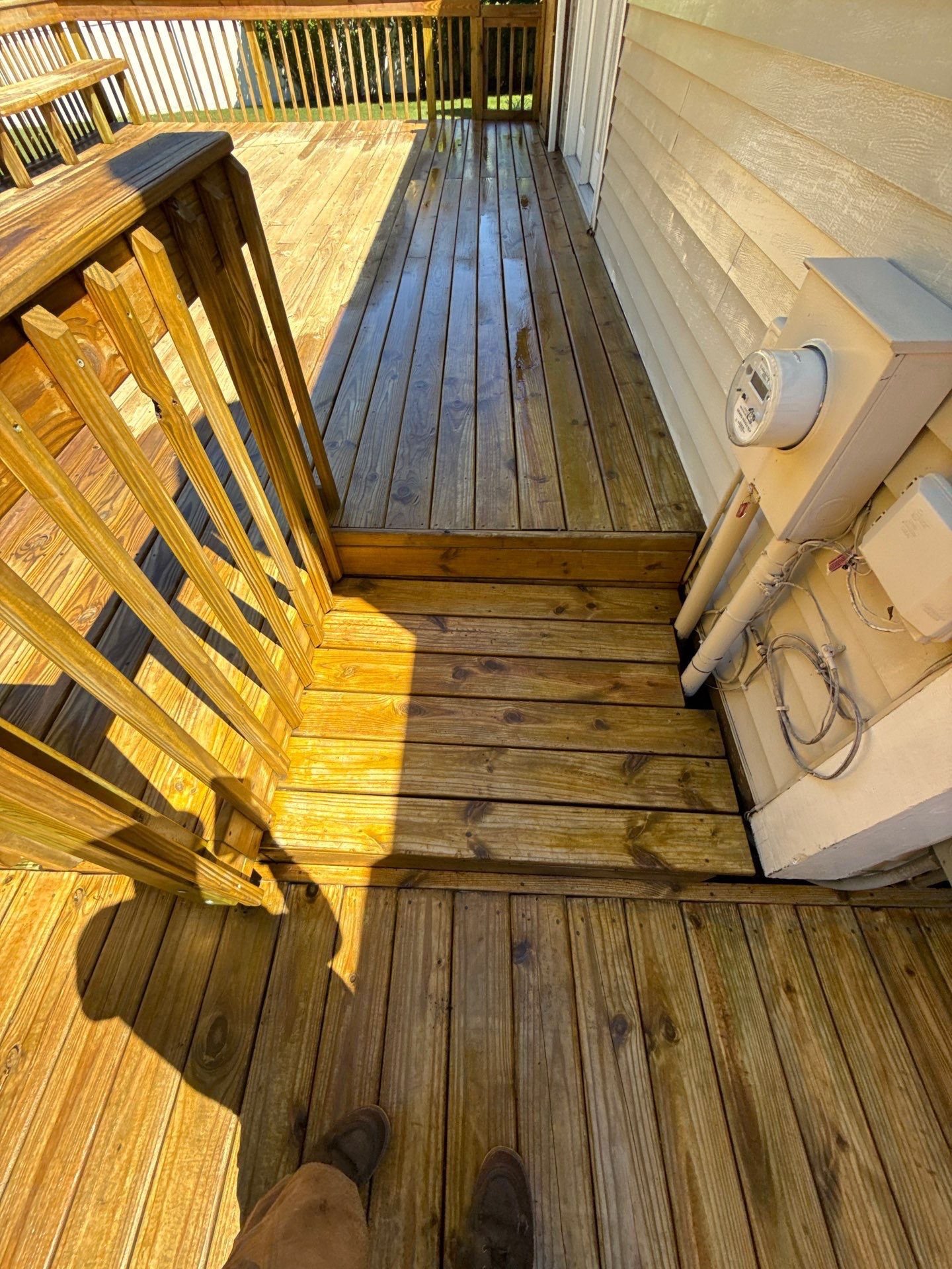Deck Wash & Stain Transformation | Spring Lake, Michigan by Gordon Painting