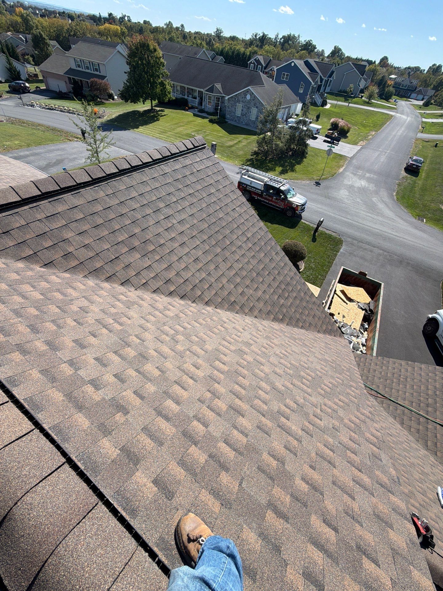 Residential Roof Installation Featuring GAF Timberline HD Shingles in Chambersburg by Teflon Roofing