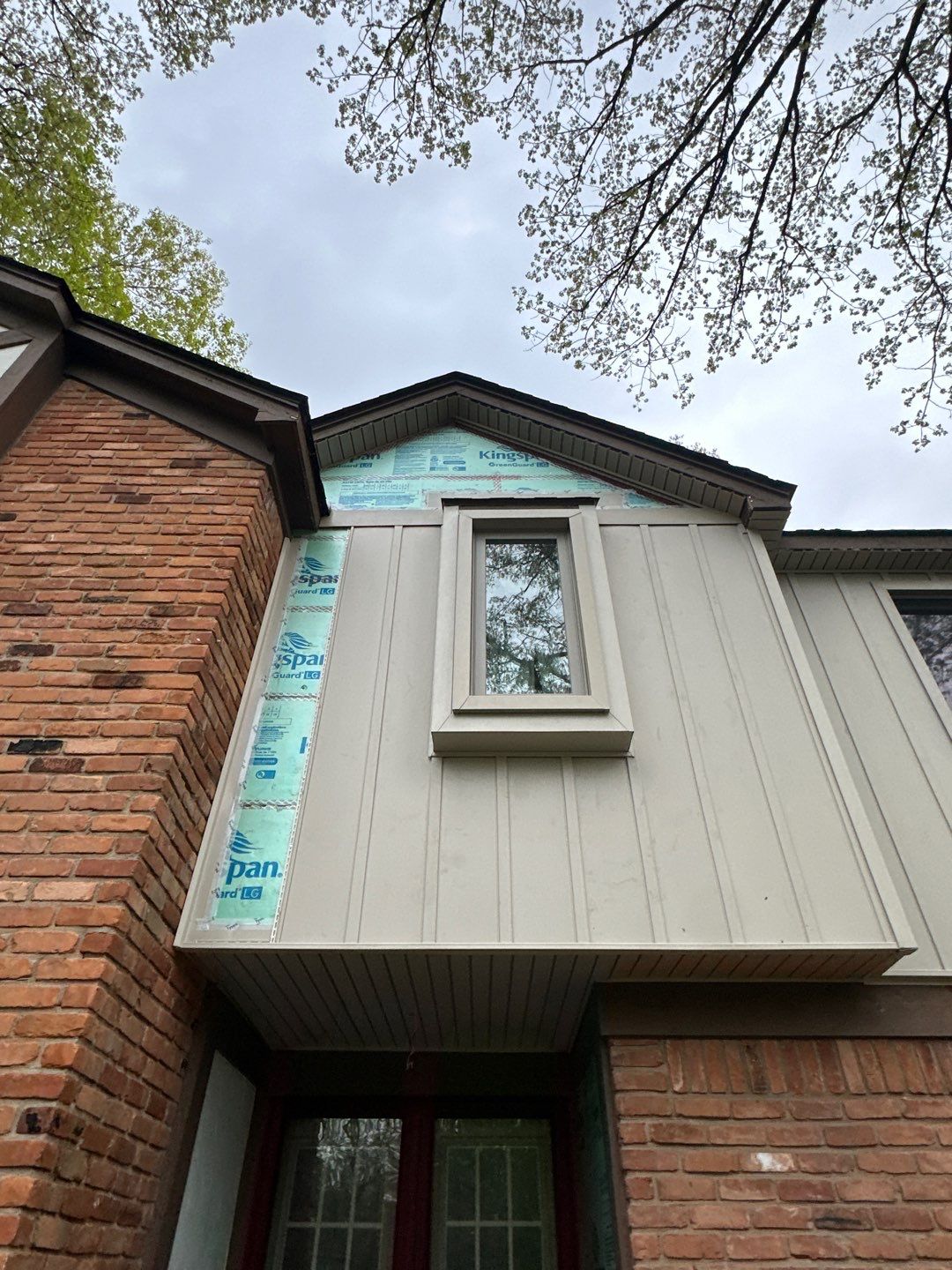 Siding Installation using Alside Monterey Sand by 180 Contractors