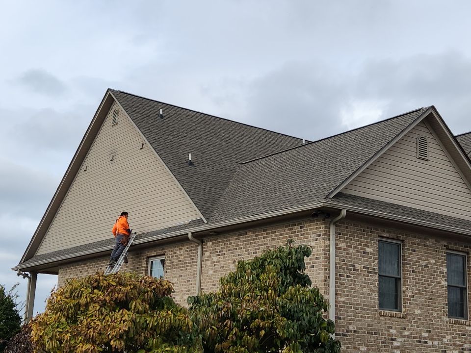 GAF Weathered Wood and Custom Copper by Just In Time Roofing and Restoration