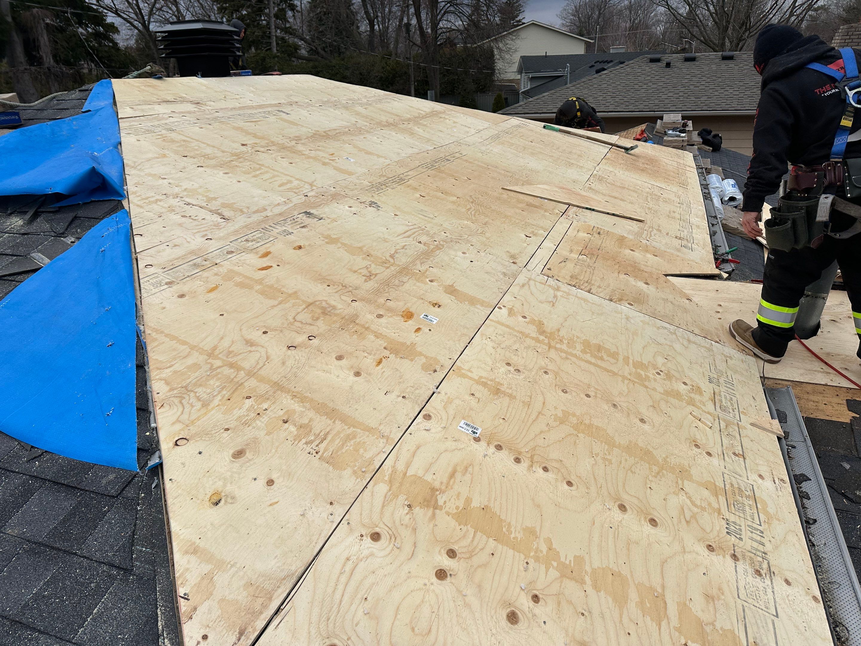 Project in Burlington by The Roofing Crew