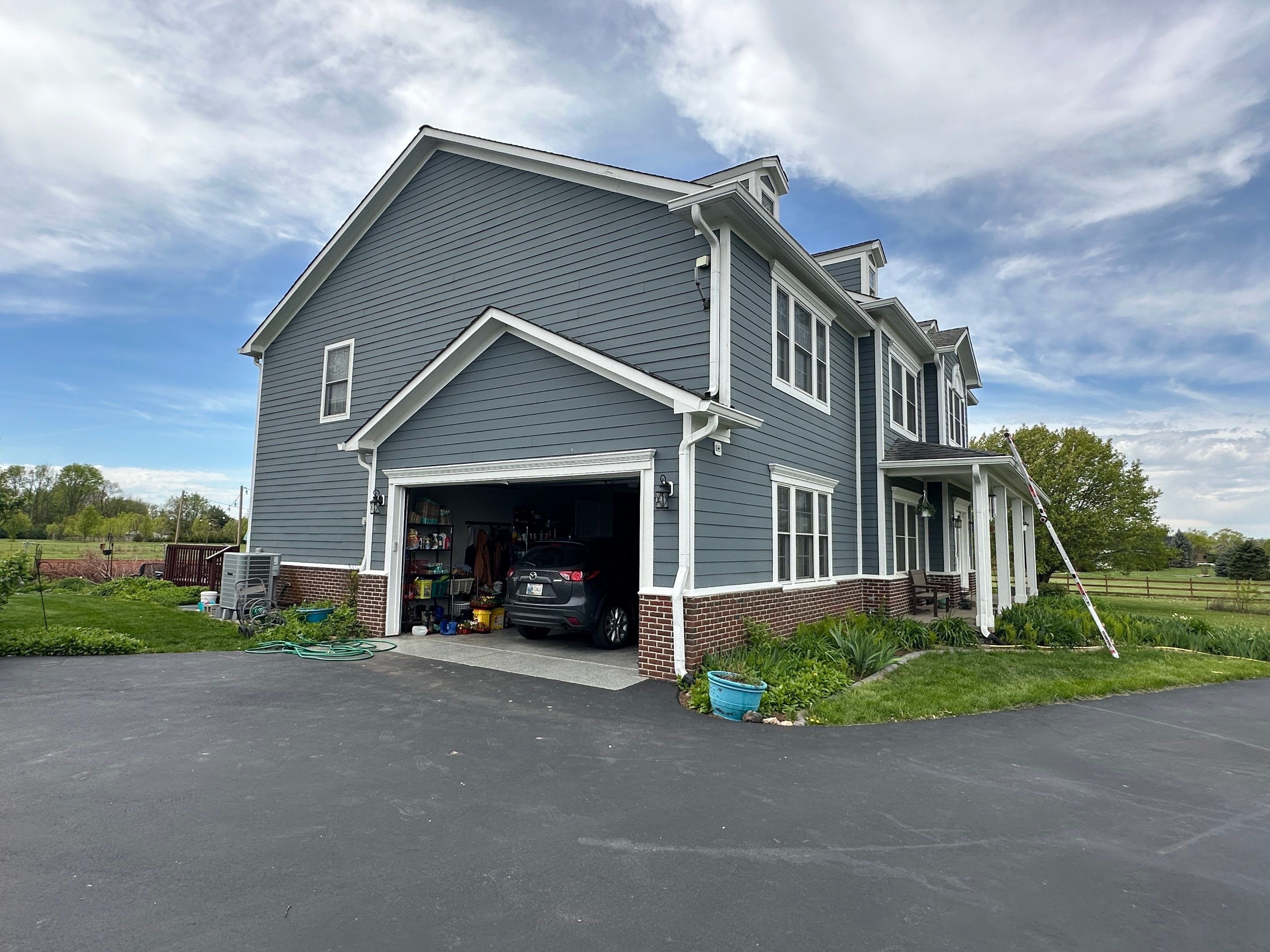Rural Noblesville Indiana Metal Shake Roof Installation – Black Frost by 4Ever Metal Roofing