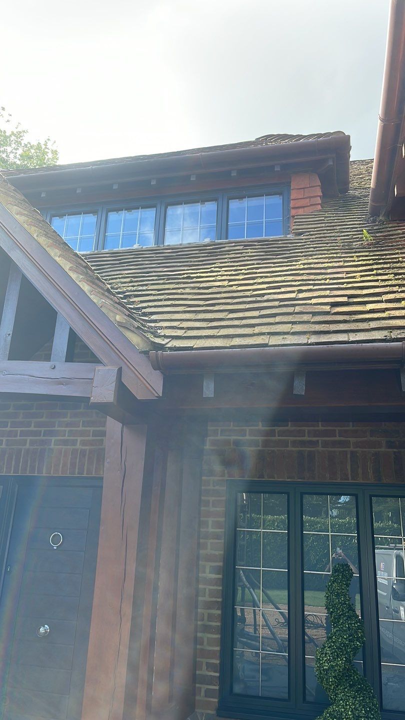 Roof Clean  - Moss Removal - Gutter Clean using Honda 15lpm Low Pressure Washing Machine by Ges Exterior Cleaning ltd