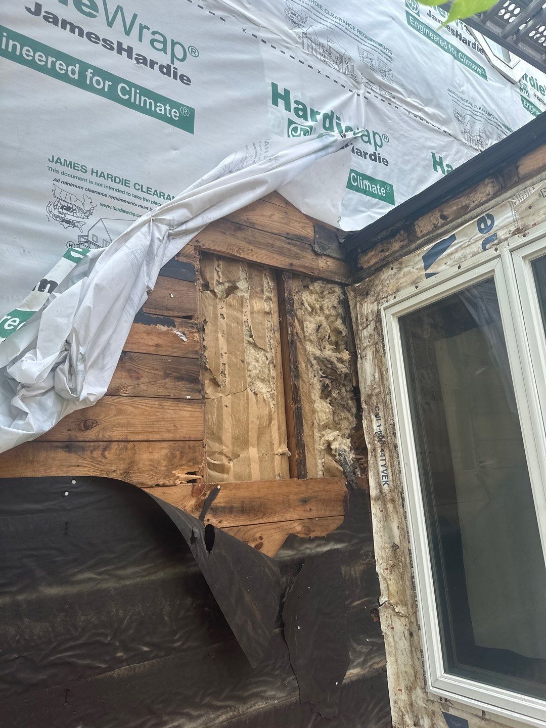 Siding Installation using Hardie Plank Artic white by A Plus Exterior