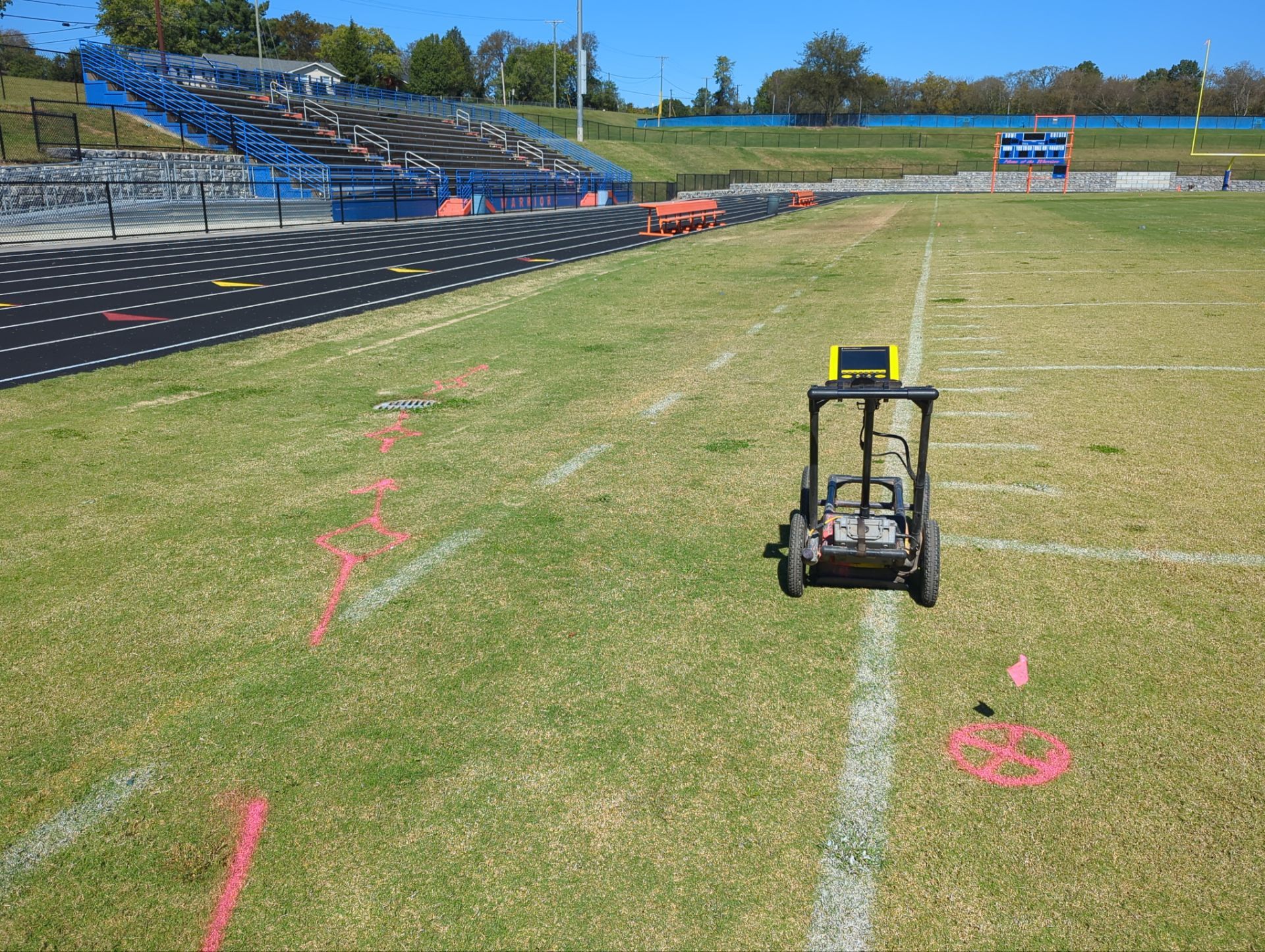 Football Field - Utility Locate and GPR Investigation by Alsip Locating Service, LLC