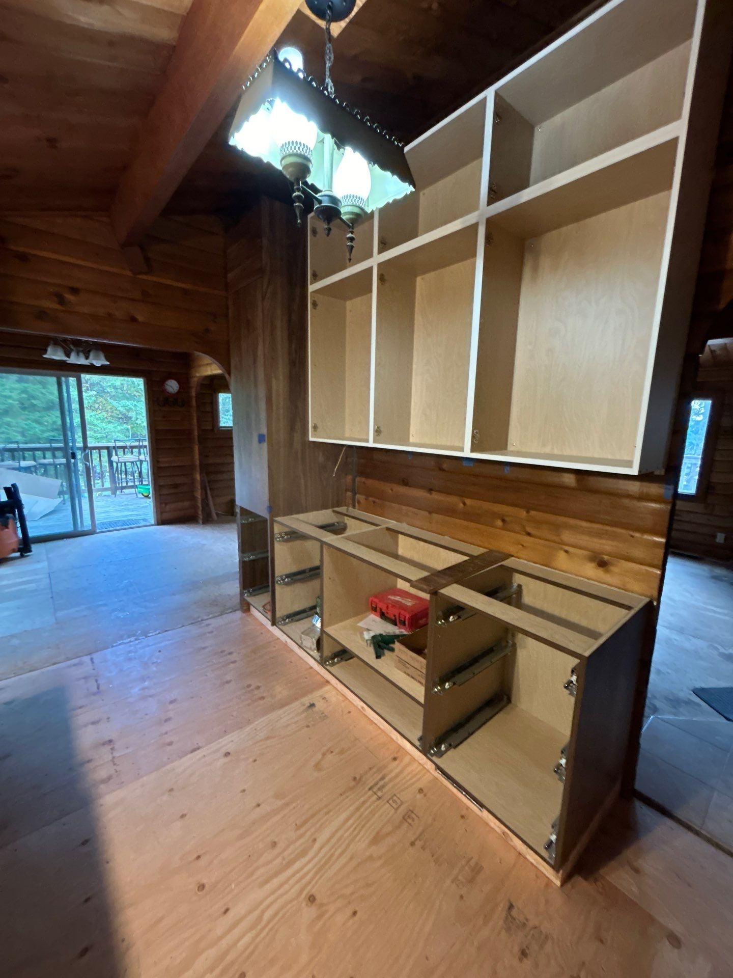 Kitchen Transformation in Newberg Log Cabin by Pinnacle Contractors