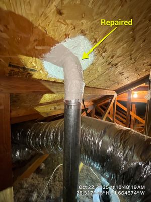 Dryer Vent Cleaning and Dryer Vent Repair in Davenport