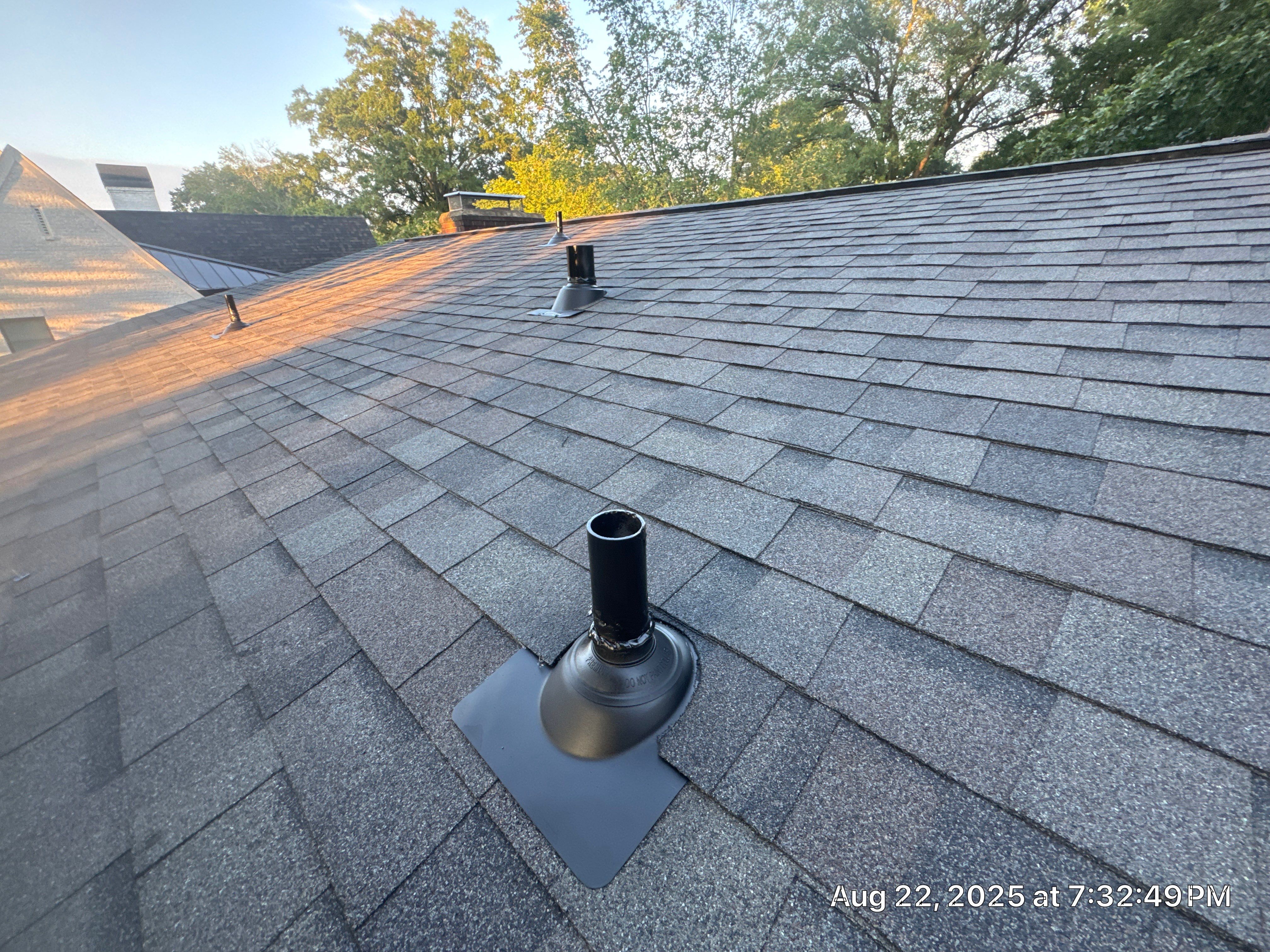 Full Roof Replacement with Owens Corning Architectural Shingles and EPDM in Charlotte, NC by Merritt Roofing LLC