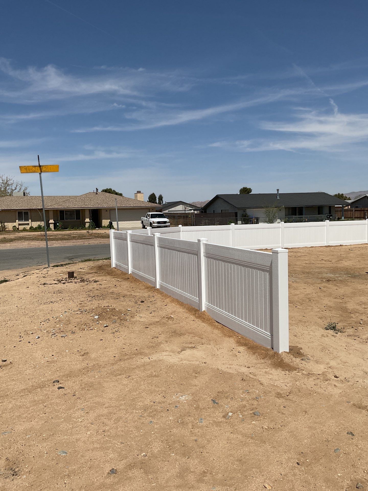 Fence Installation using Vinyl by Fence Guys Inc. 