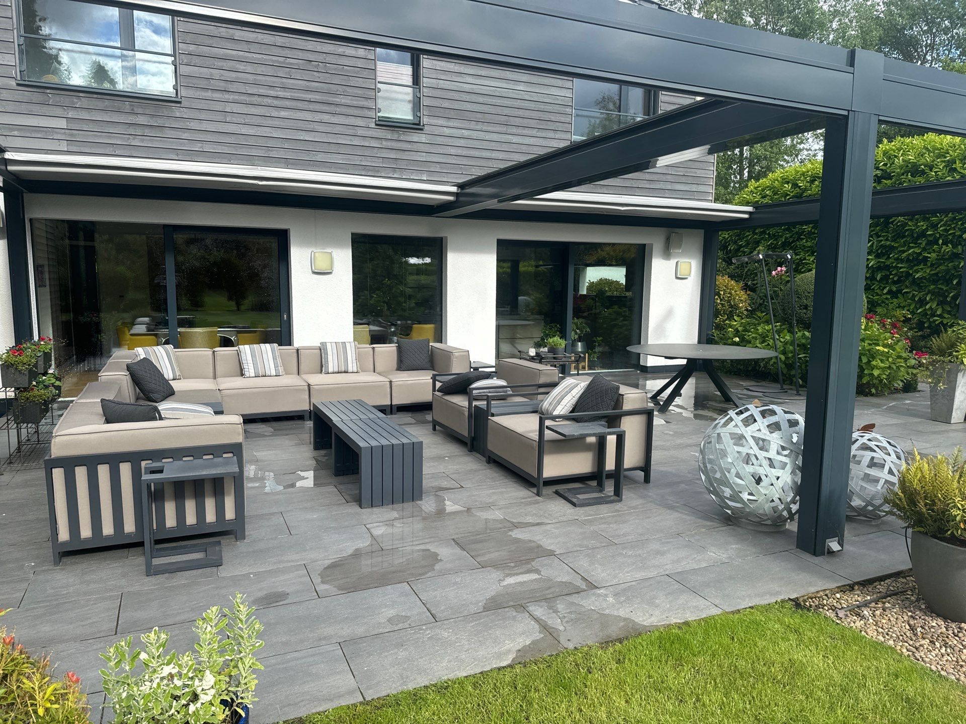 Render Clean using Pureseal Biocide - Solar Panel Clean by Ges Exterior Cleaning ltd