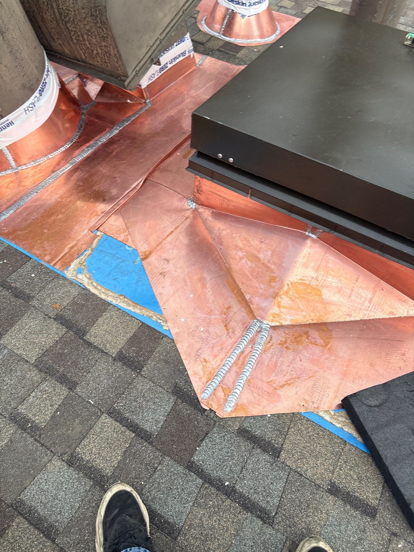 Copper Work - Cabot Estates Condos - Jamaica Plains, MA  by Rinaldi Roofing 