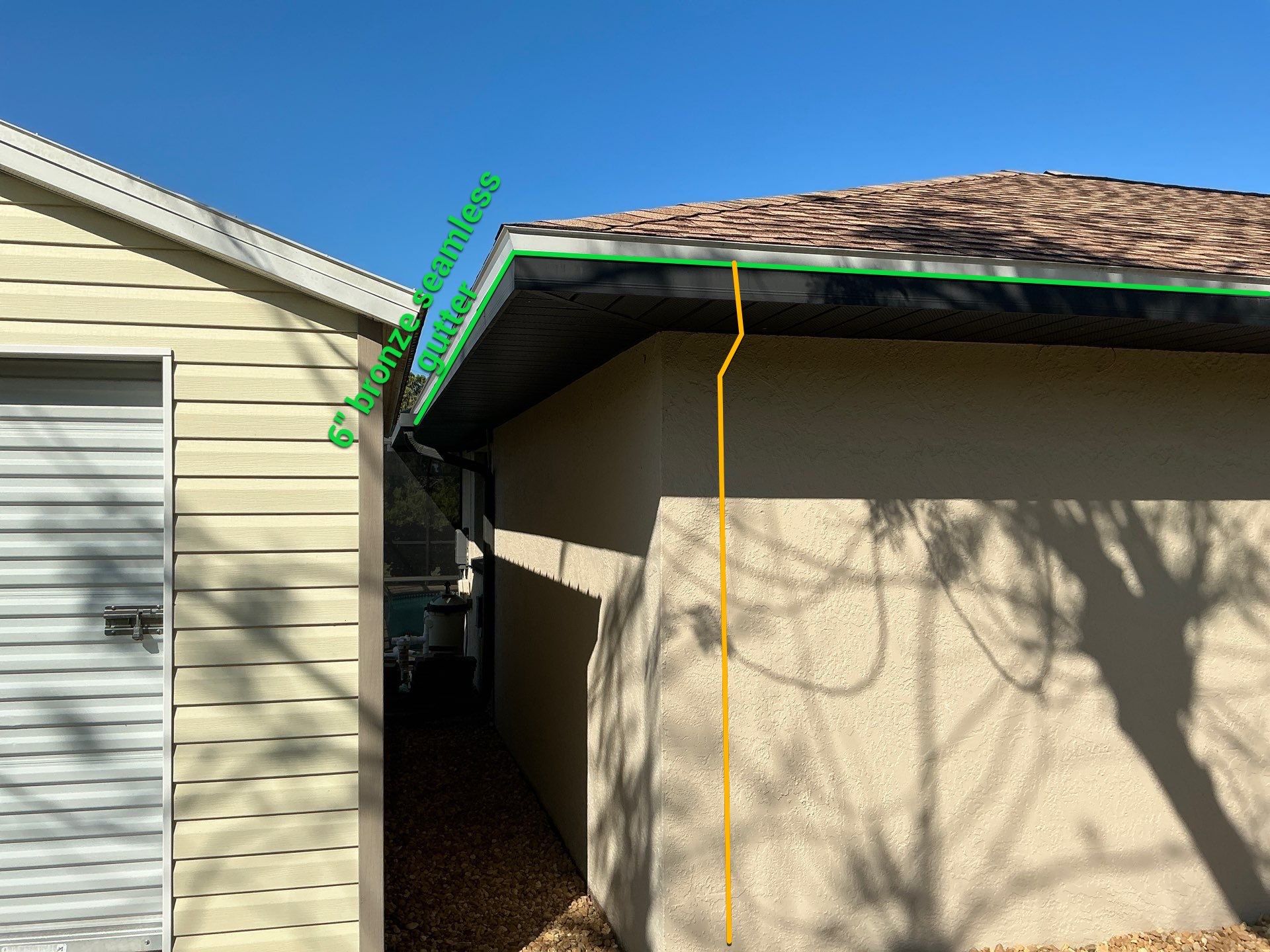 Seamless Bronze Gutters in Cape Coral FL by Gutter Professors