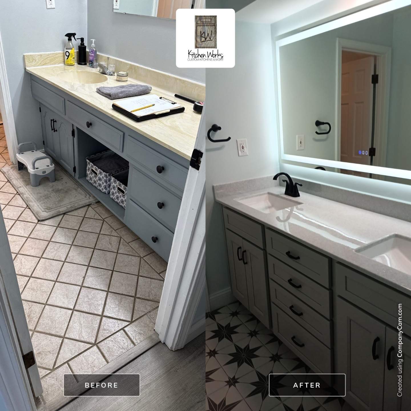 Becker Lake Home Bathroom Remodel by Kitchen Works LLC