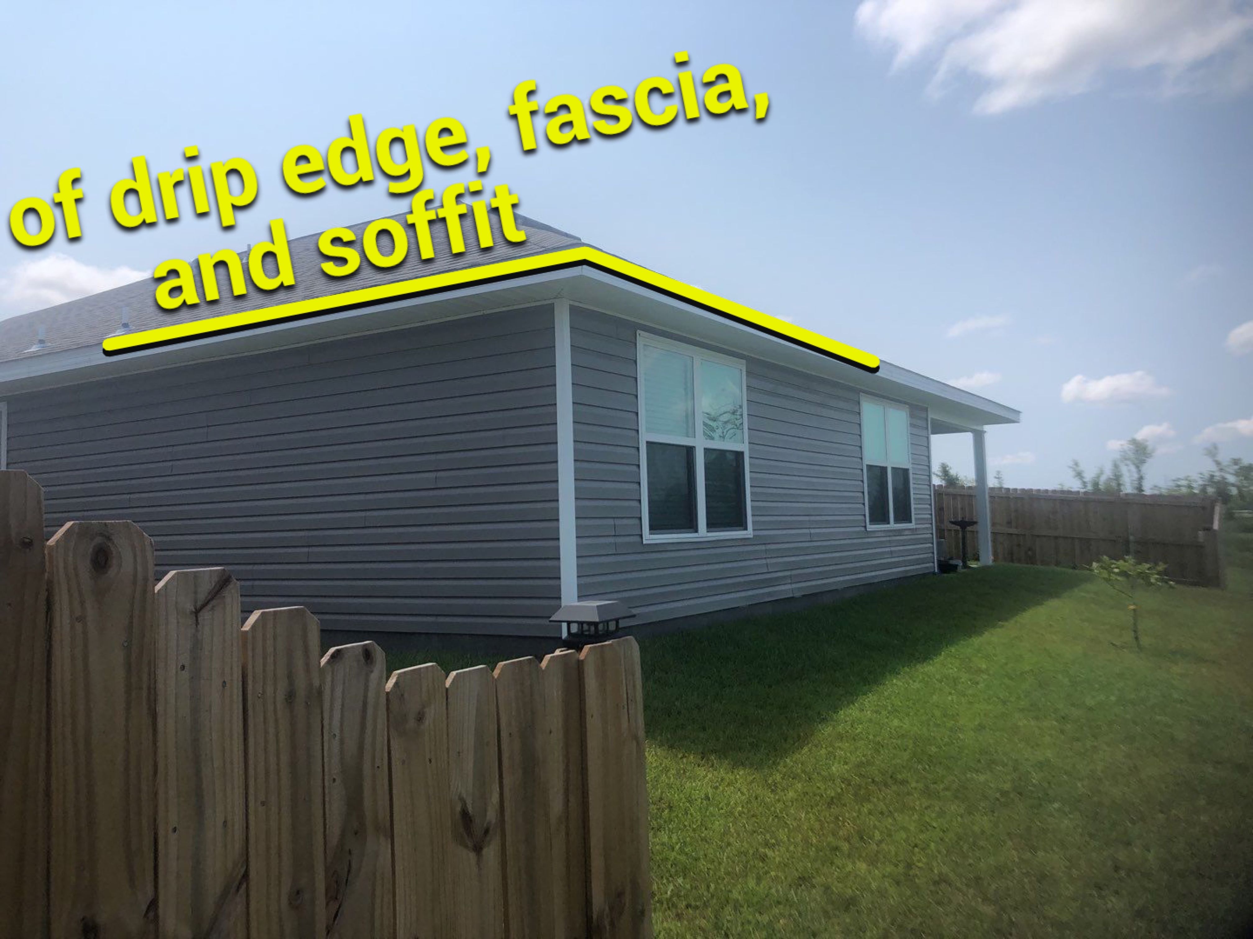 Gutter Installation using K-Style Seamless Gutters and Soffit and Fascia Replacement by Gutter Professors