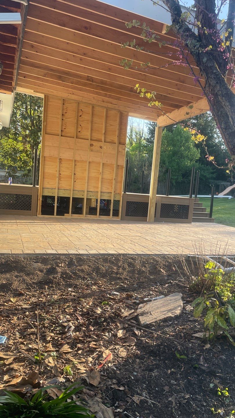 Deck Resurface with an add on roof in Princenton by deck guardian