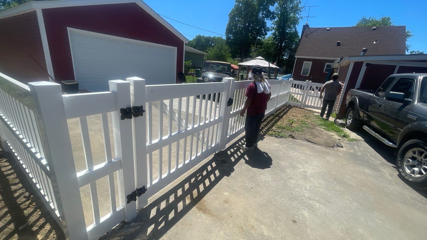 Chain-Link Fence Upgrade to Vinyl Fence by Kraz Construction