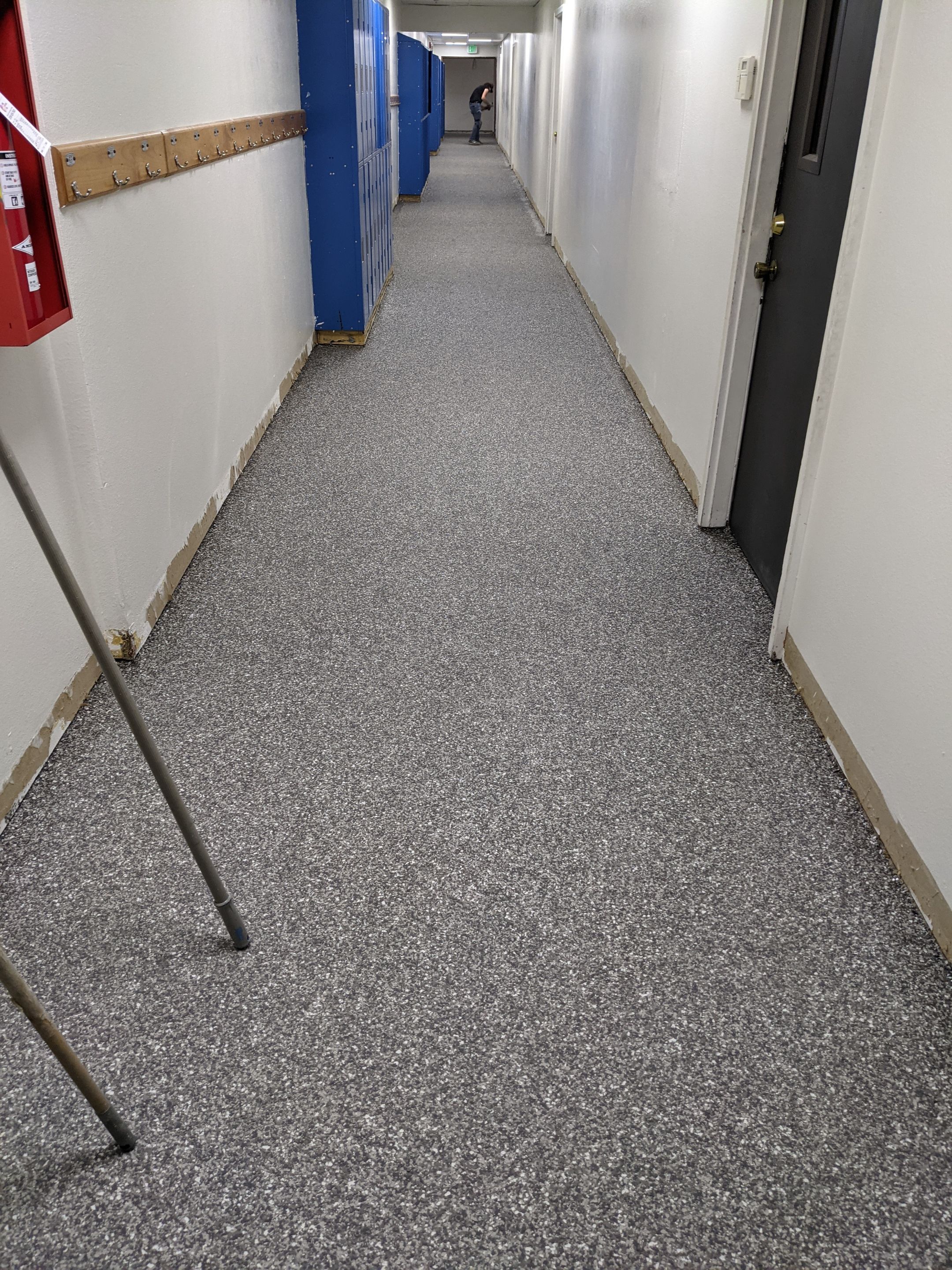 Commercial Floor Transformation using Silver Creek by Croc Coatings, LLC