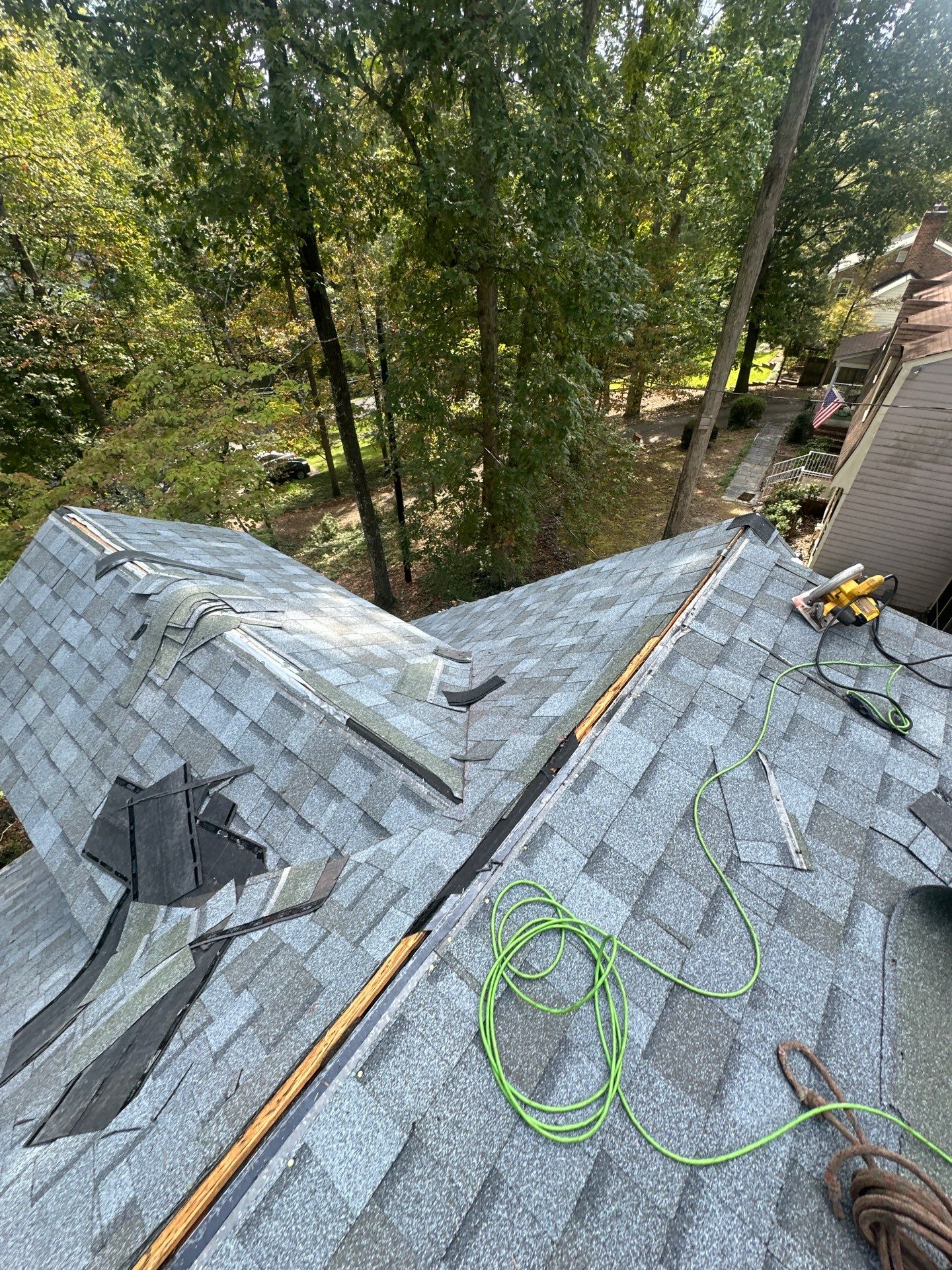 Architectural Shingle Roof Replacement as Part of an Addition by Cade Construction
