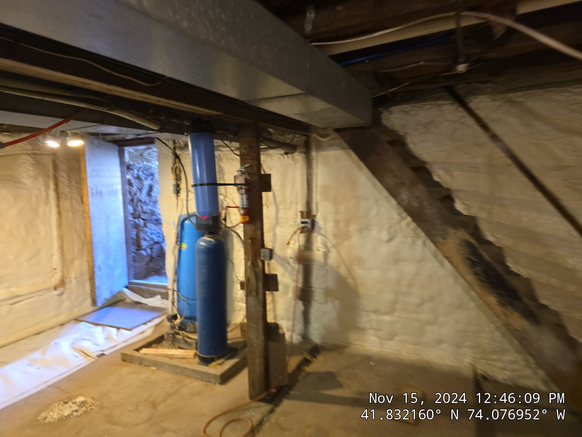 Basement Exterior Walls using Closed Cell Spray Foam by NYS Foam & Energy