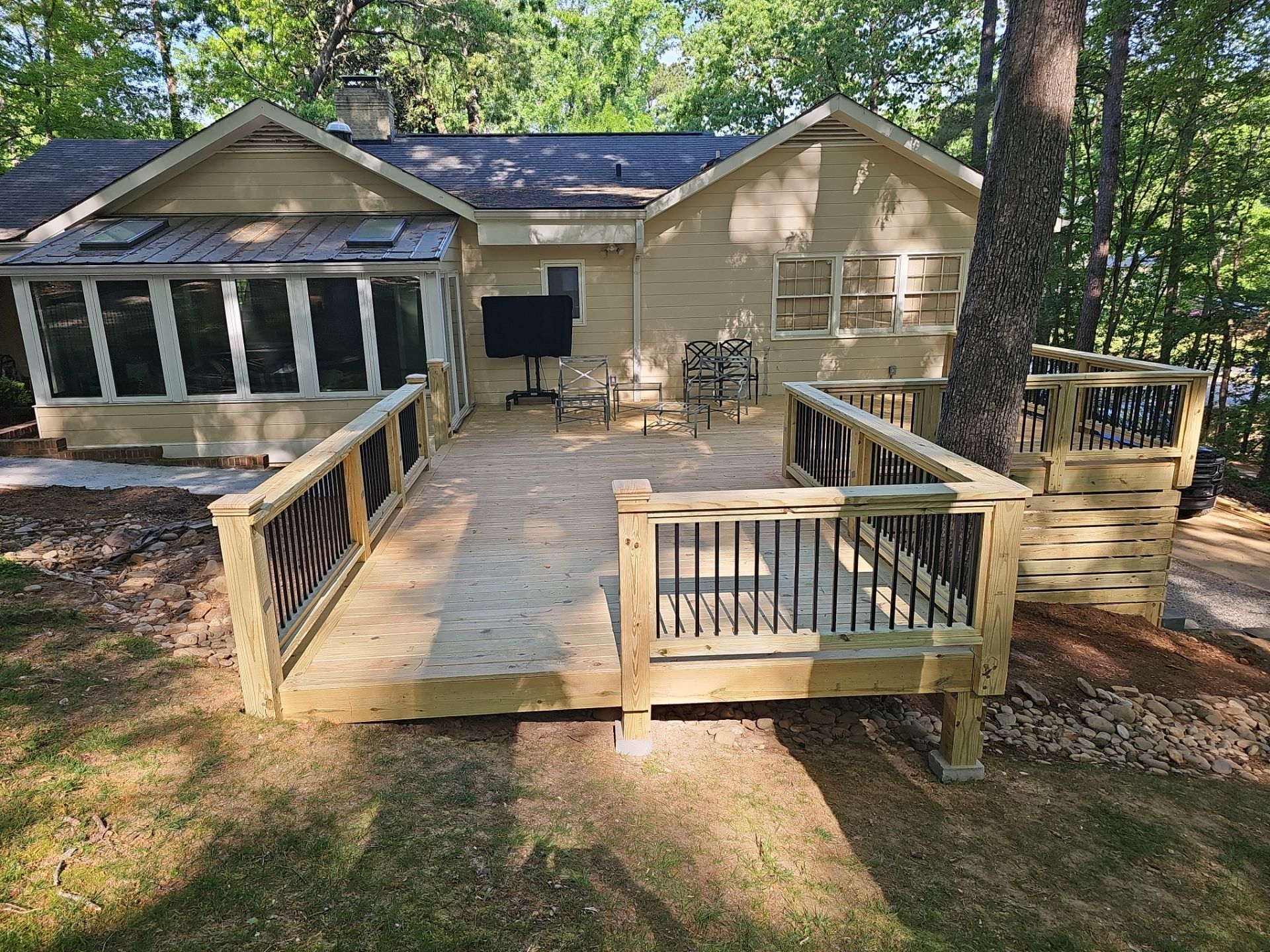 New Deck Construction & Site Improvements by Billy Weatherspoon Contractor