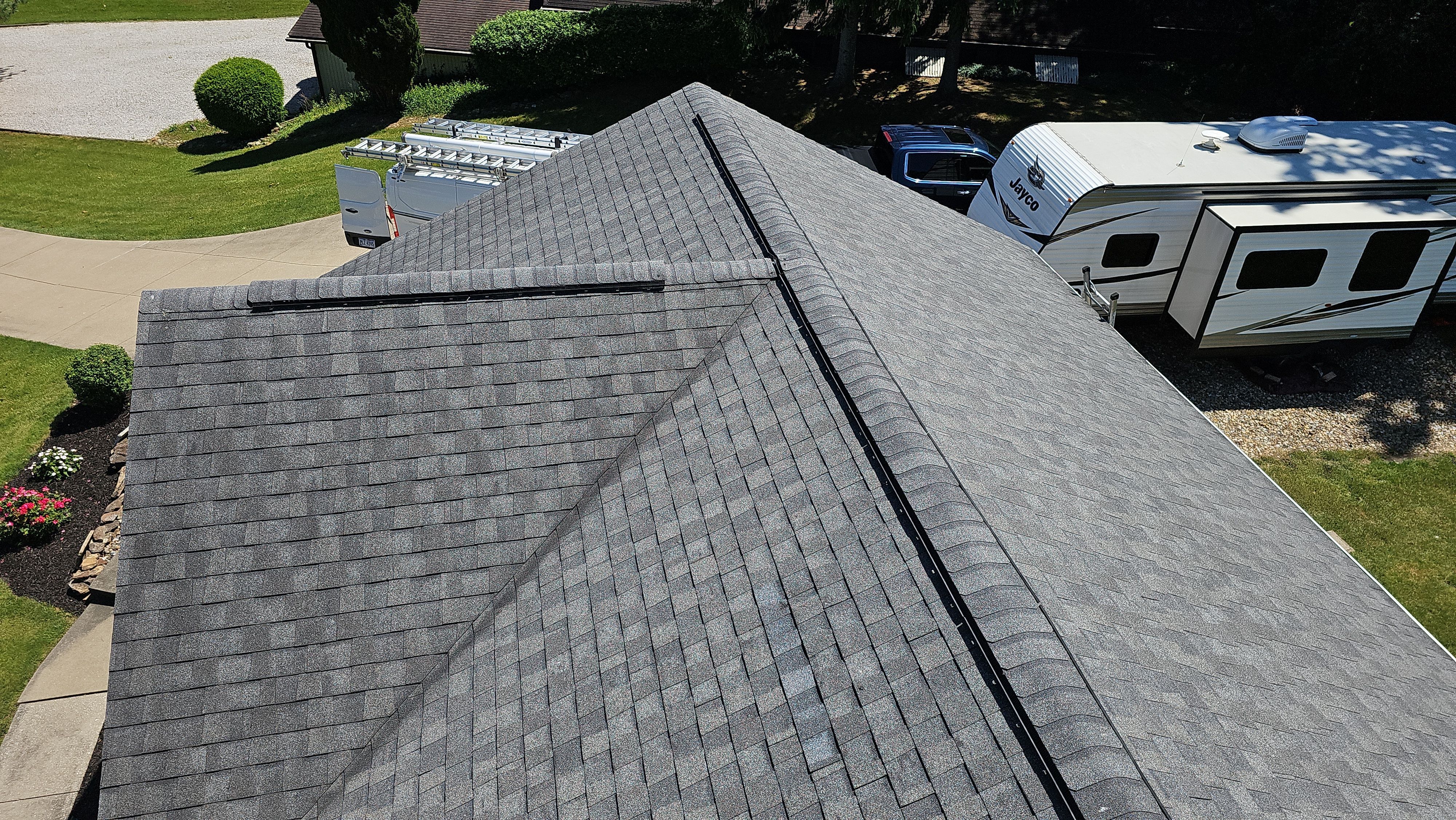 CT Landmark, Color, Georgetown Grey, Drip Edge, Black by Eagle Eye Roofing