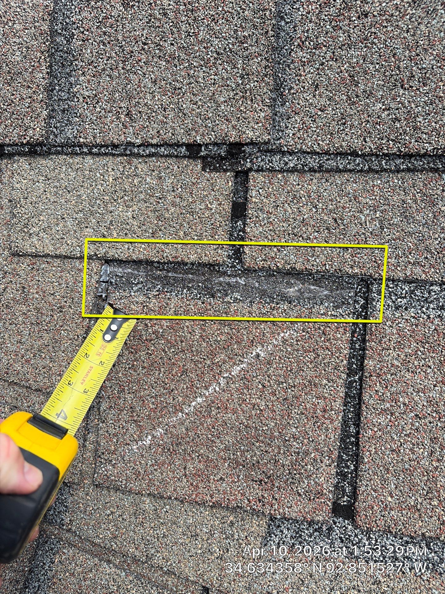 Shingle Roof Damage Assessment in Hot Springs Village by Temple Roofing and Exteriors
