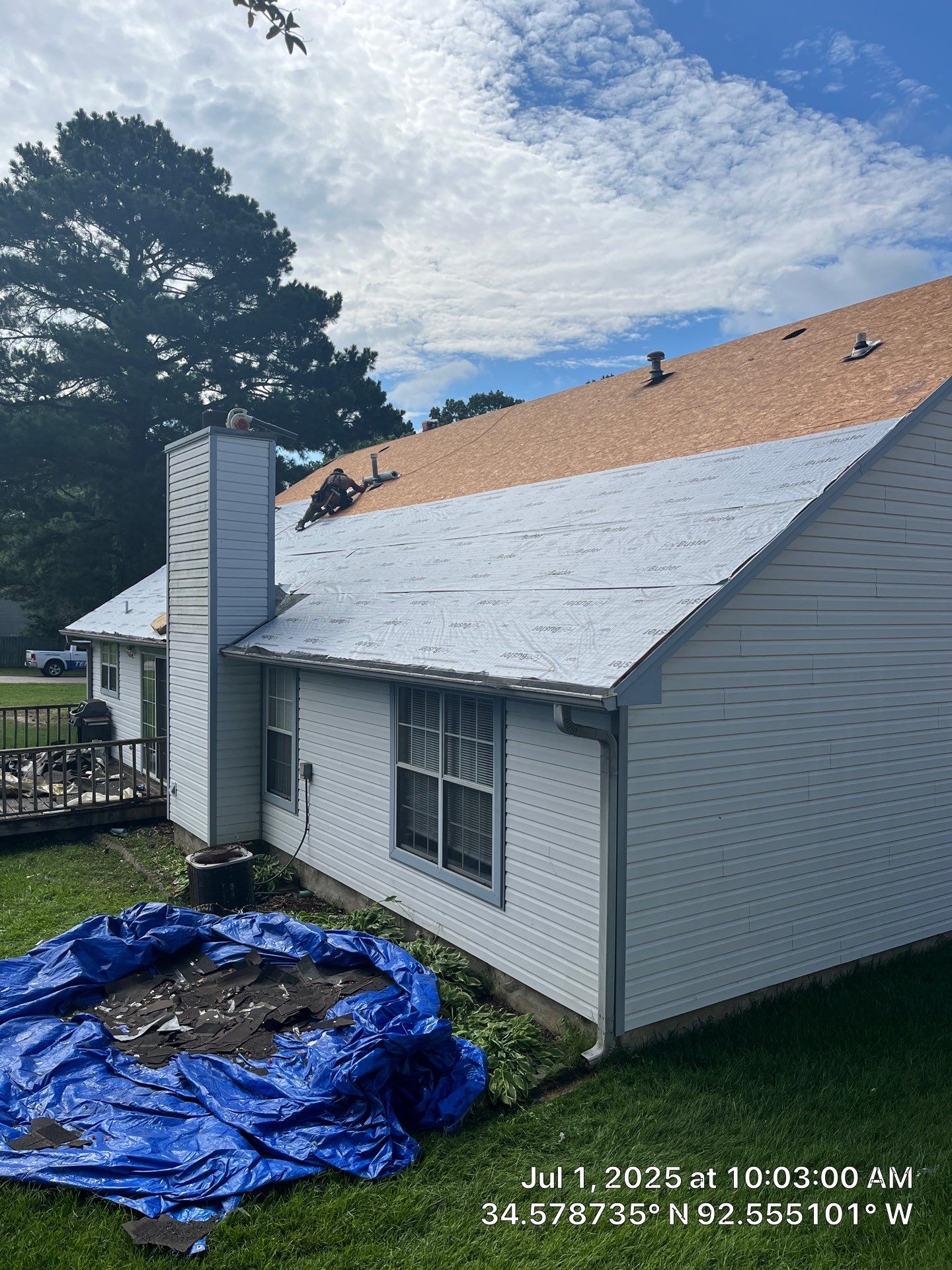 Benton Roof Replacement Featuring GAF Timberline HDZ Shingles by Temple Roofing and Exteriors