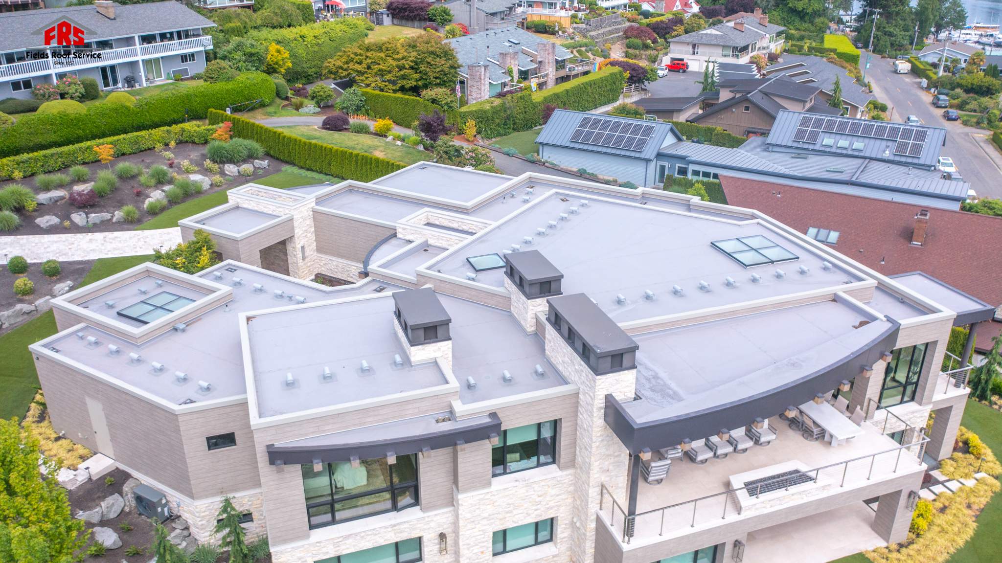 Gig Harbor Residential Reroof - TPO by Fields Roof Service Inc