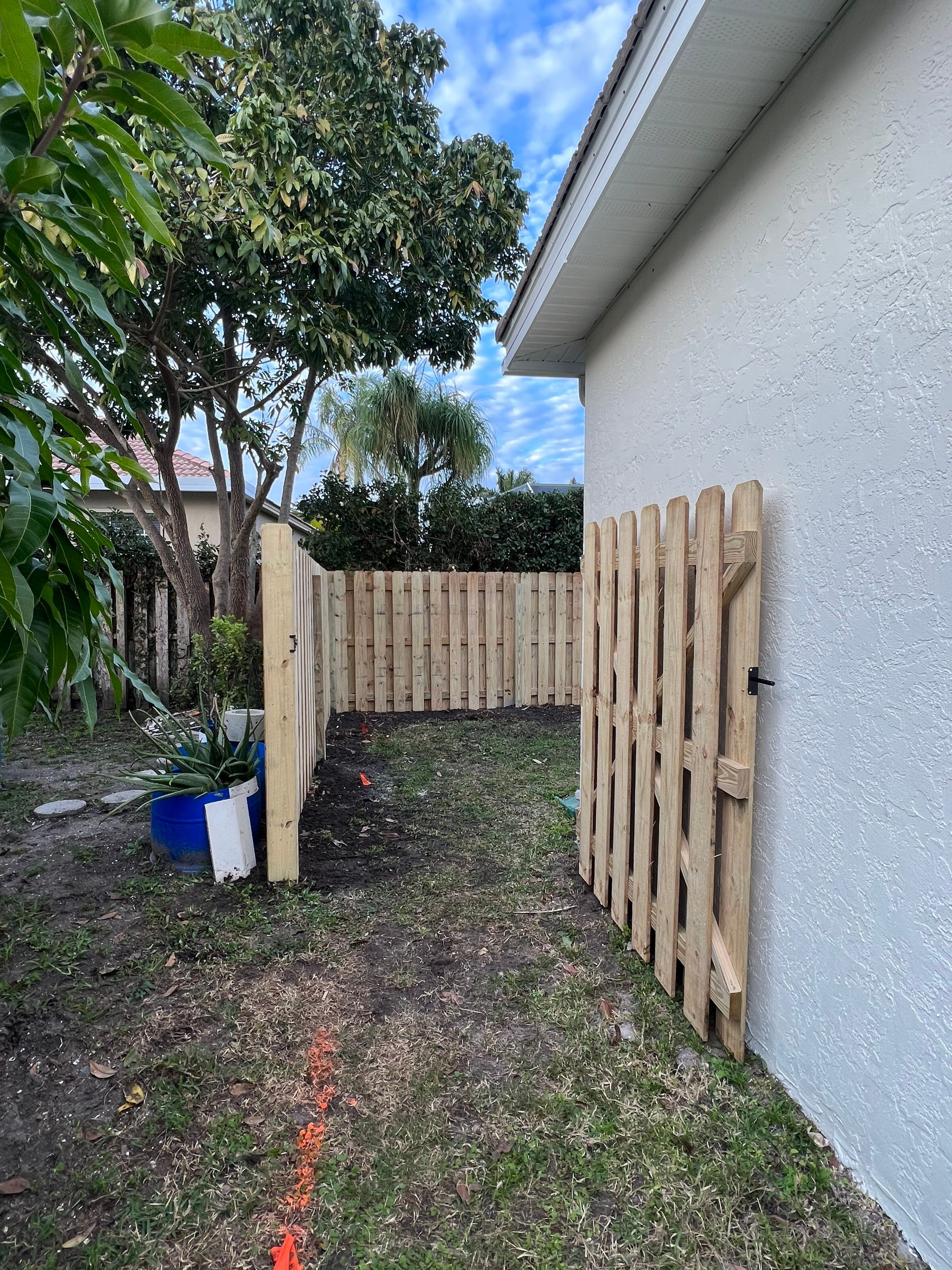 Wood Fence Installation using Wood Pressure Treated Fence  by Asap fence and gates, LLC