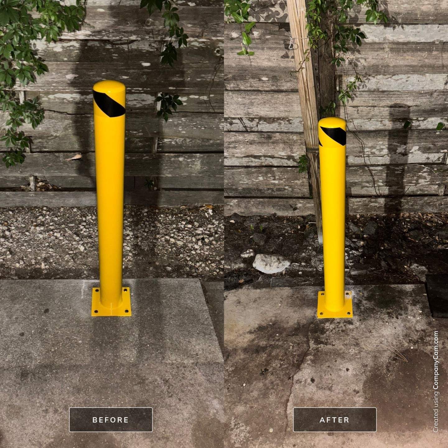 Bollard Installation, Line Striping, & Parking Block Installation at La Primavera Supermarket  by Everline Coatings & Services - Southwest FL