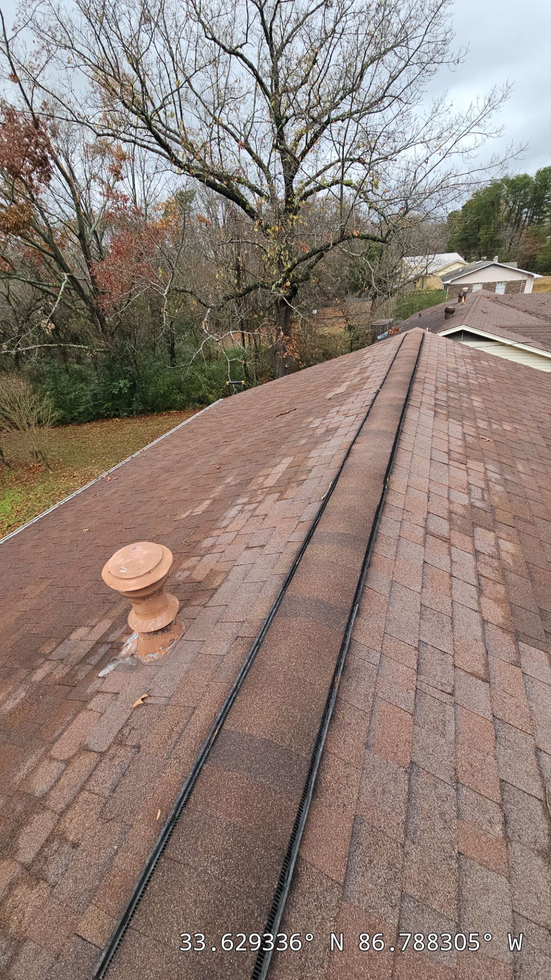 Roof Replacement (Barkwood) and Tree Removal in Birmingham  by The Roofing Dudes