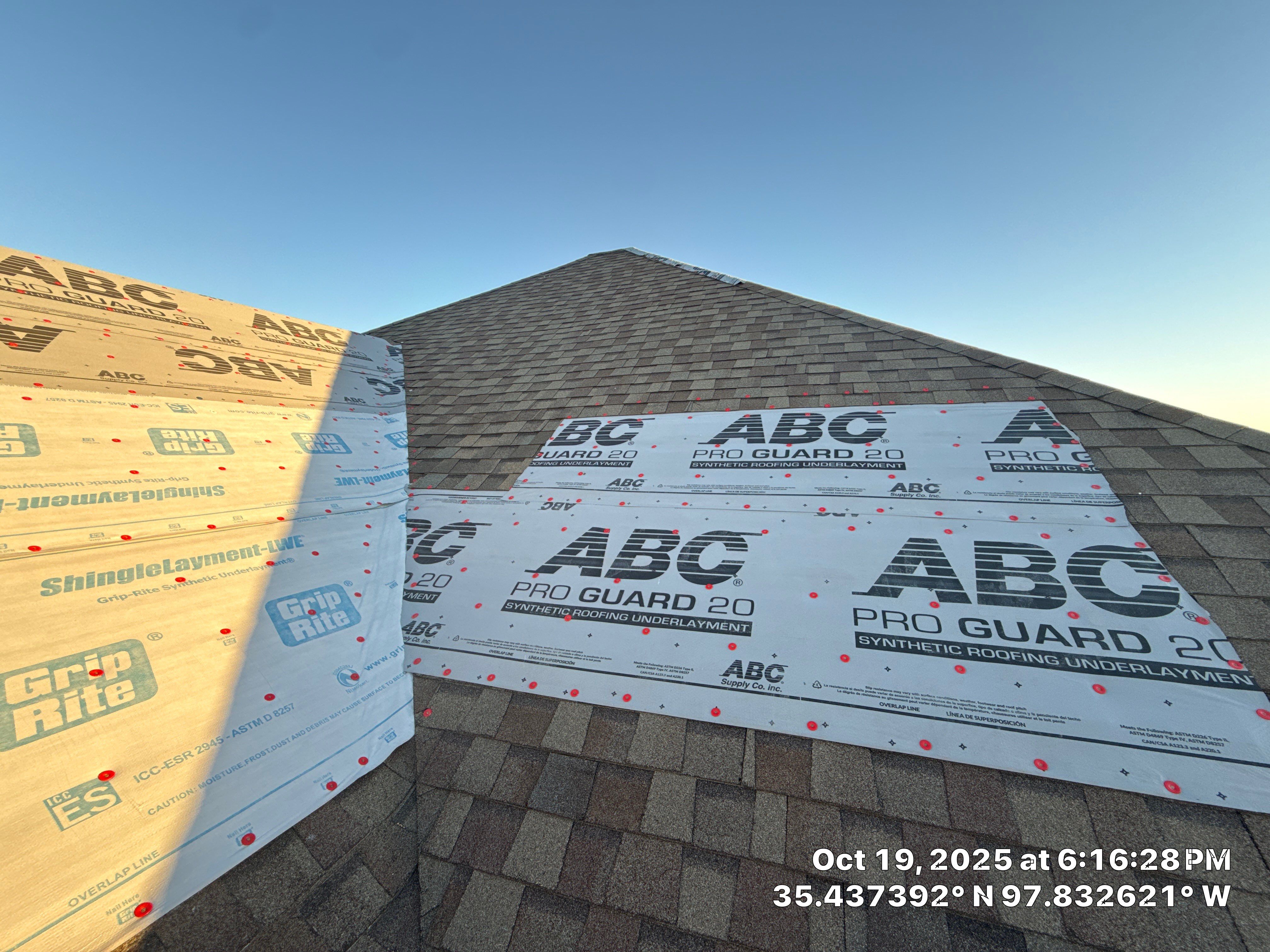 Roof repair due to shady contractor by OAK Roofing Restoration 