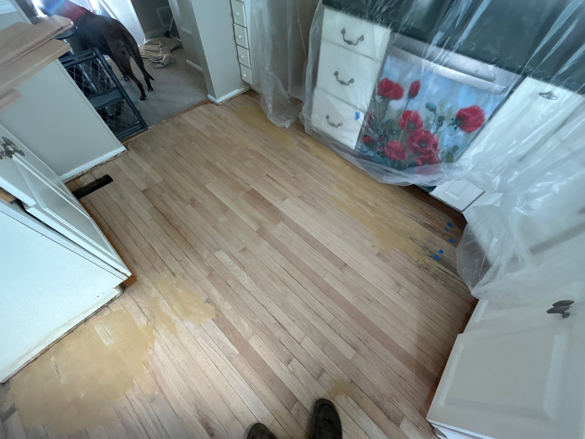 Hardwood Refinish Project in Crestwood by Footprints Floors Kentucky