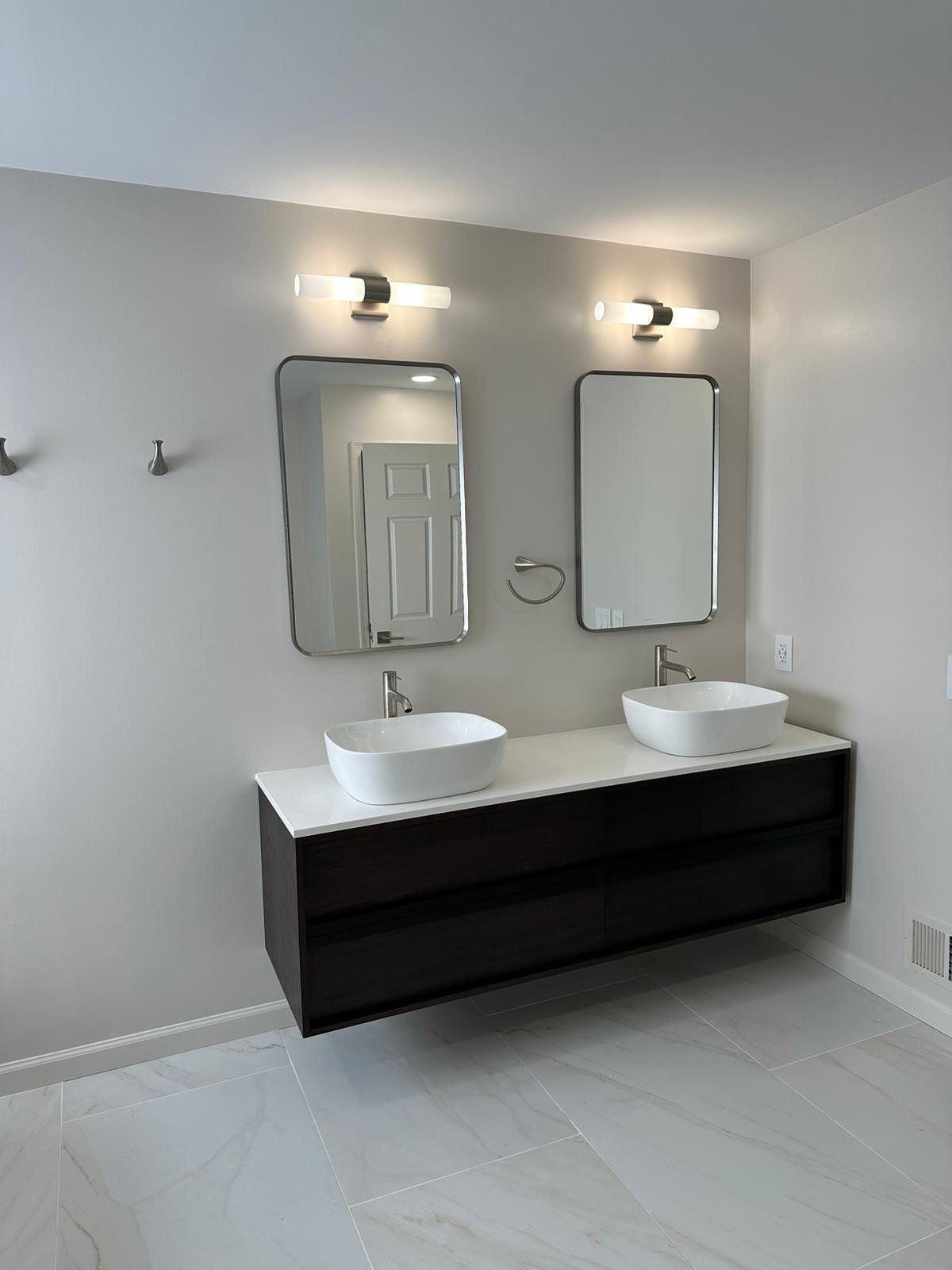 Bathroom Remodel using Tile by Home Concepts Construction