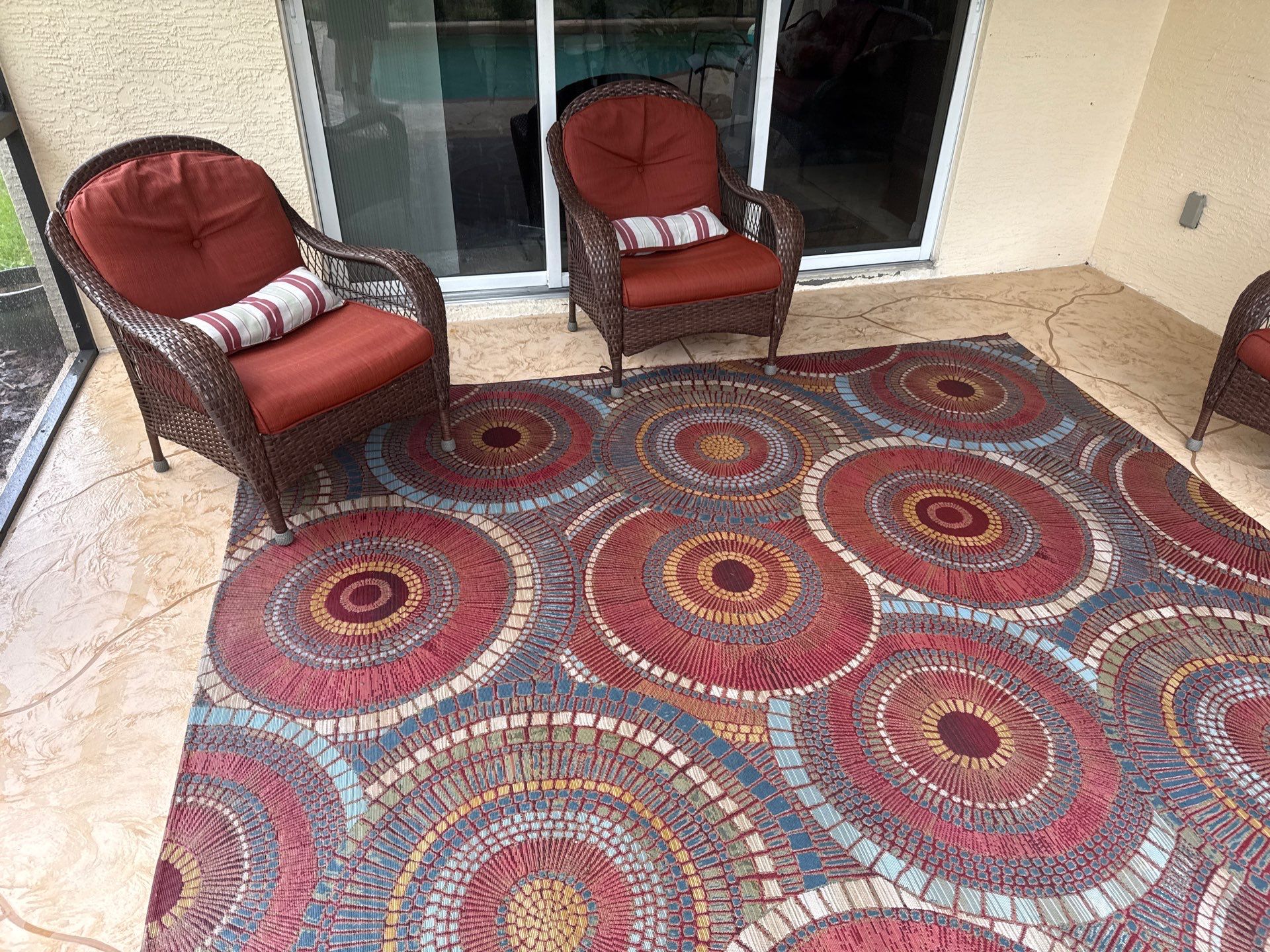 Painted Pool Deck, Screen Enclosure & Outdoor Furniture Cleaning – Tara Community, Bradenton, FL by Sunshine AquaWash