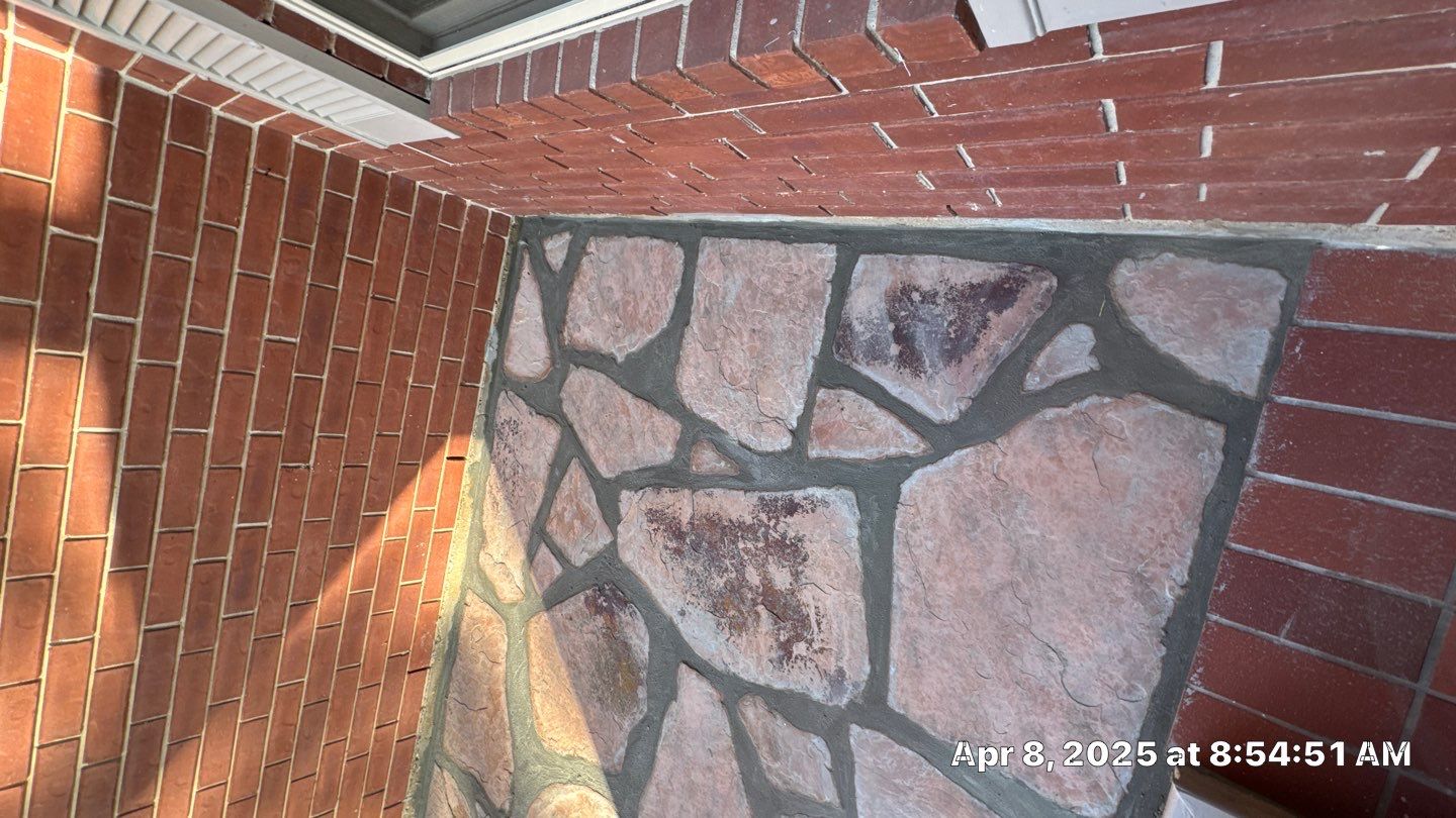 🏡 Mary Gray’s Entrance Transformation — Flagstone, Trim & Gutter Service by Texas Urban Elements