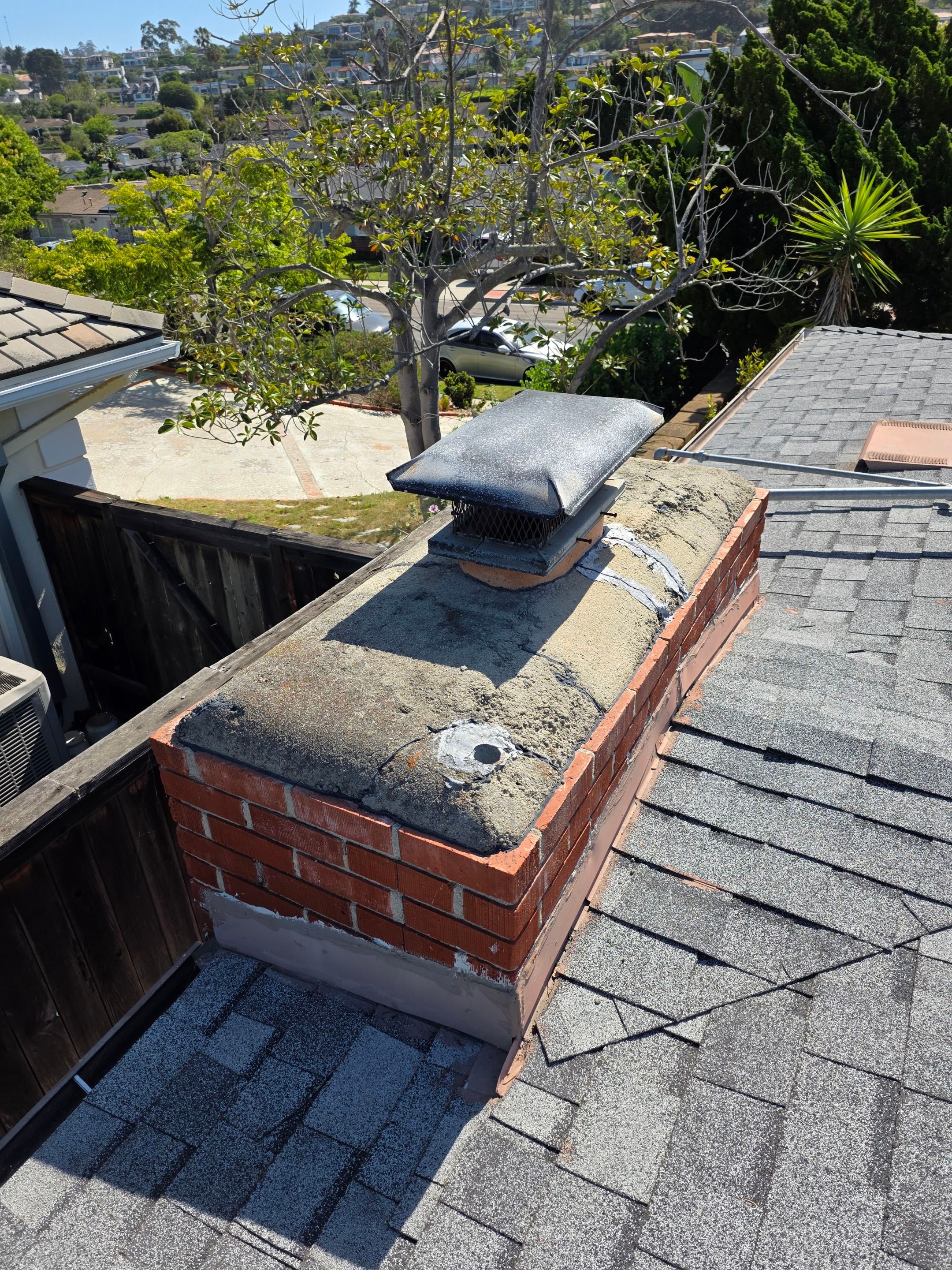 Comprehensive Owens Corning Roof Replacement and Chimney Repair in San Diego by Reliable Roofing San Diego Inc.