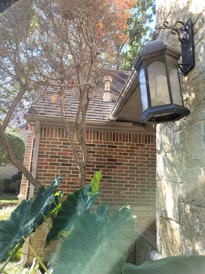 Insurance Claim Roof and Gutters using Owens Corning - Duration- Estate Gray -New Gutters - Exterior paint by Tex-Line Roofing