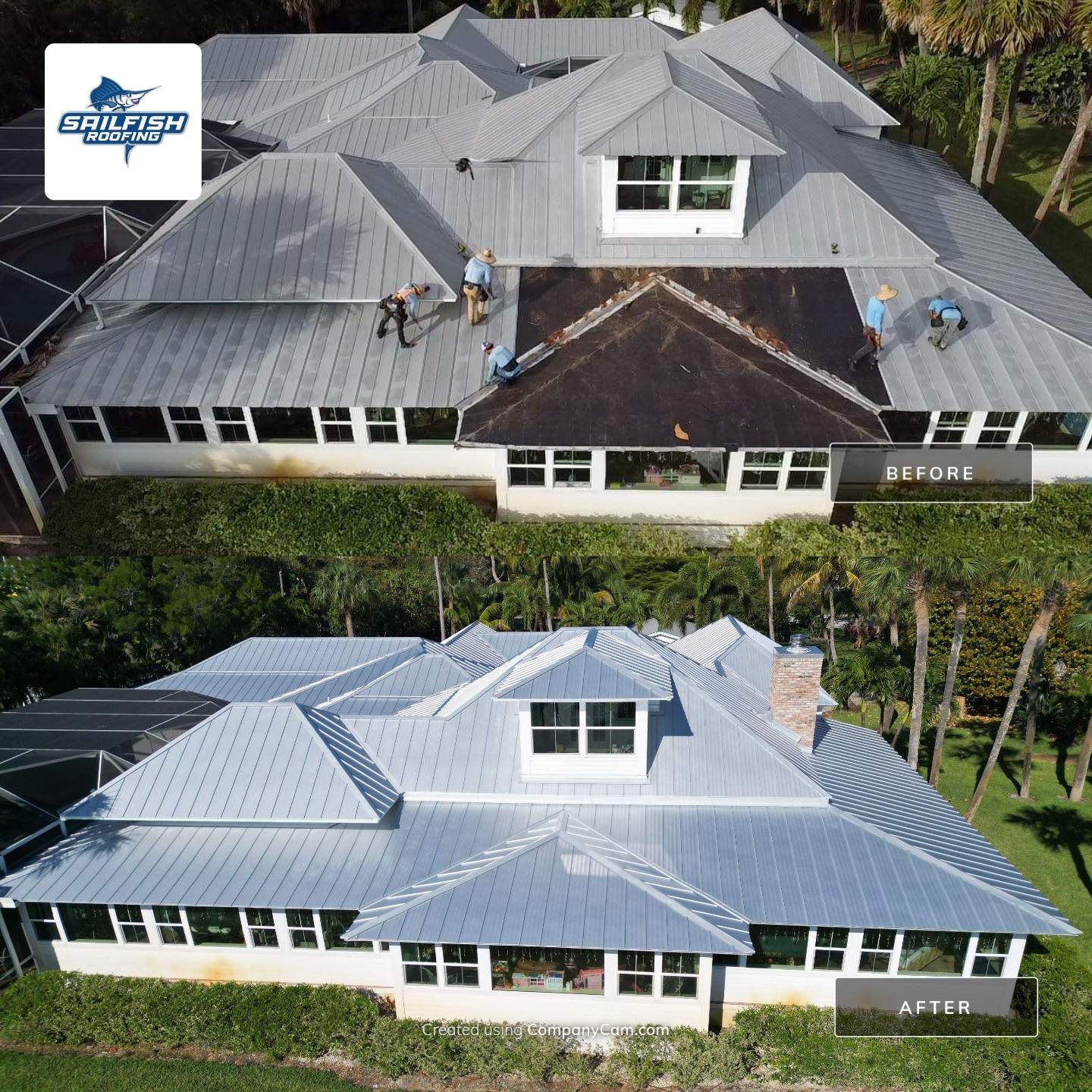 Standing Seam Metal Roof Replacement by Sailfish Roofing