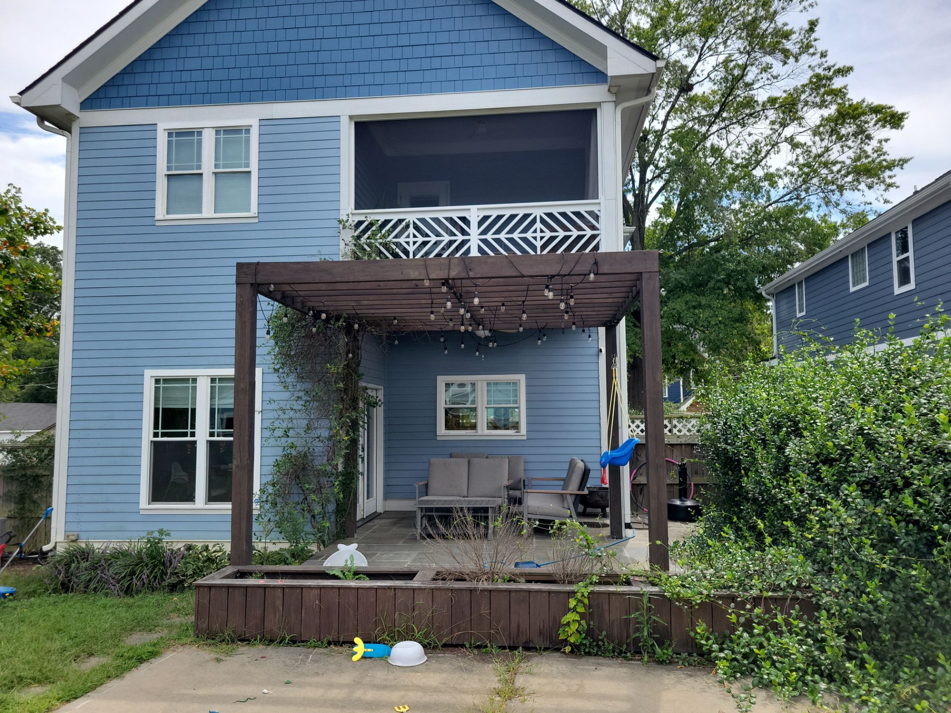 Durham Pergola-to-Screened Porch Transformation by The Remodeling Company