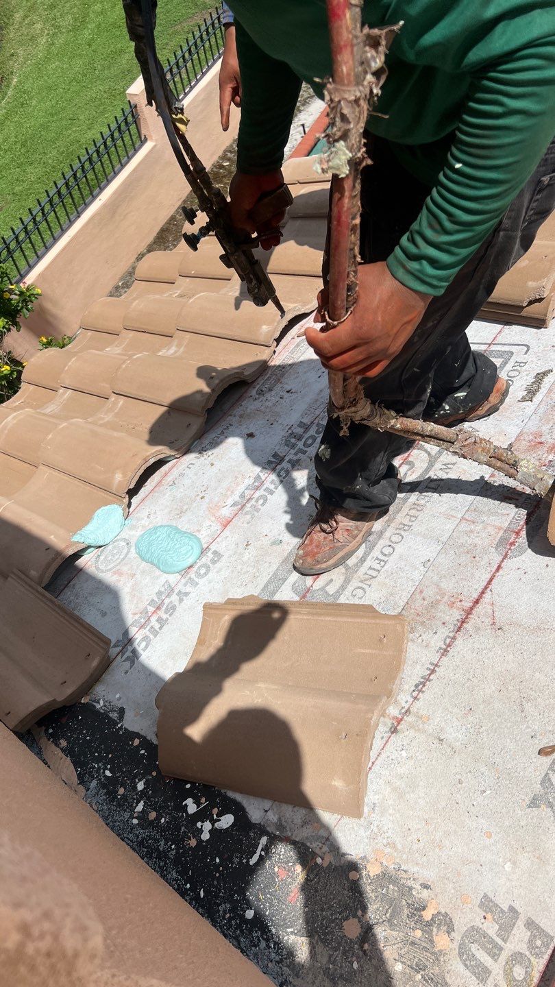 Complete Chimney Rebuild + Tile & Flat Re-Roof  by Morton Roofing, Inc.