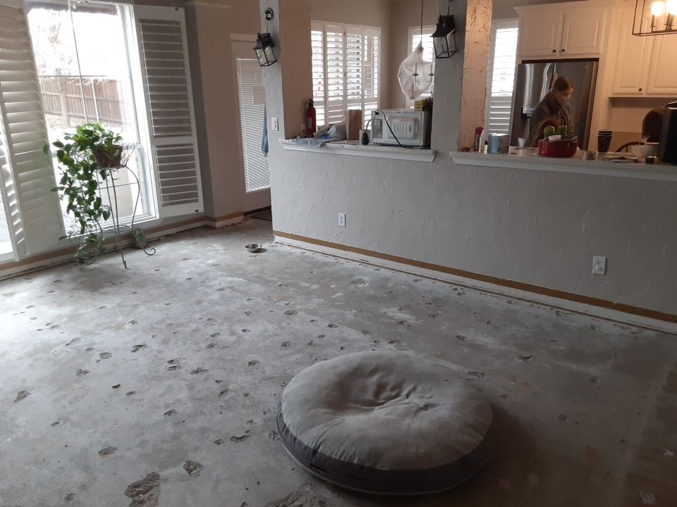 Full Interior Water Damage Reconstruction and Kitchen Renovation in McKinney by Springtree Restoration 