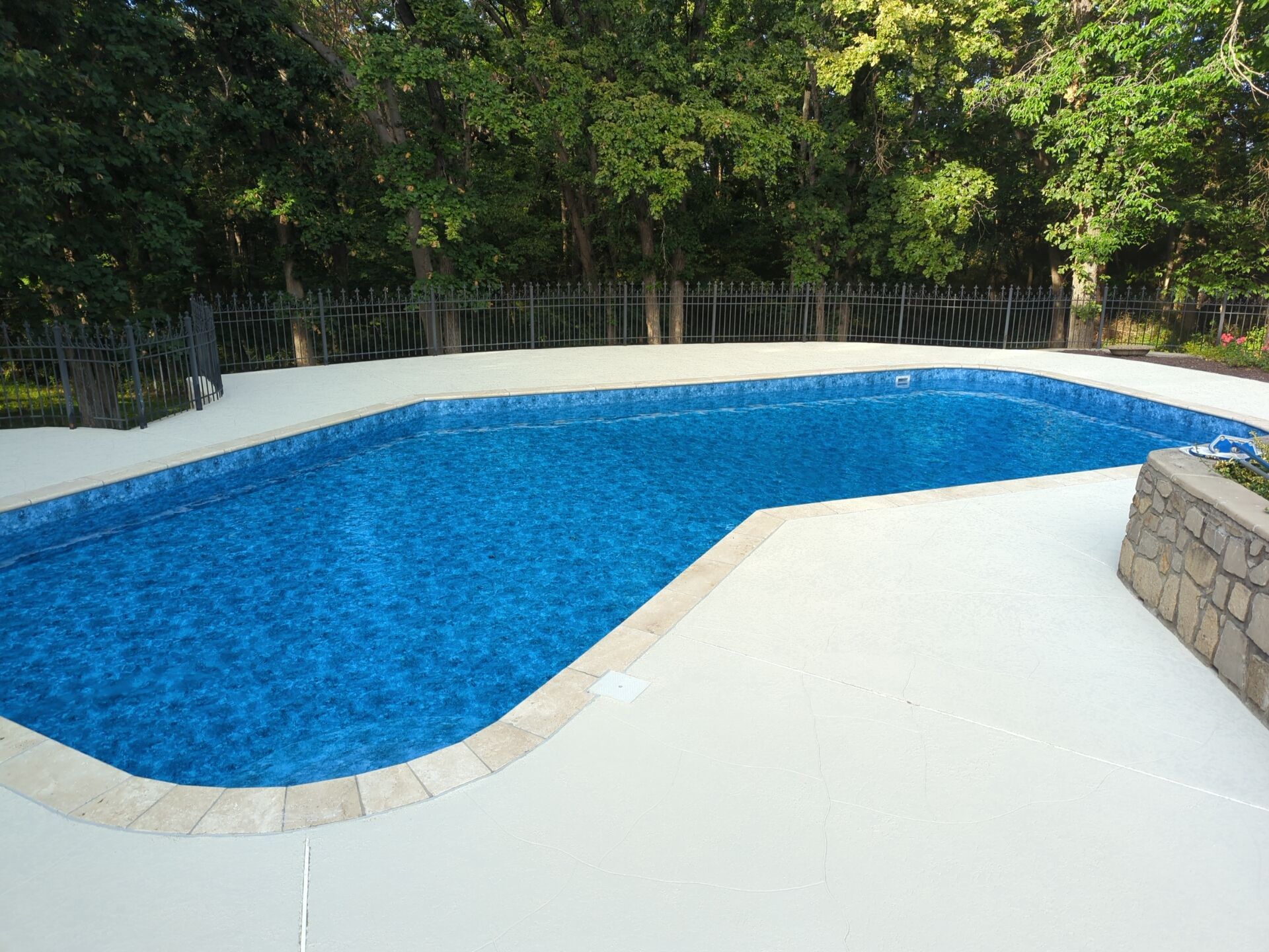 Pool Deck Resurface W/ Custom Scoreline - Olathe, KS by Big Red Decorative Concrete, LLC