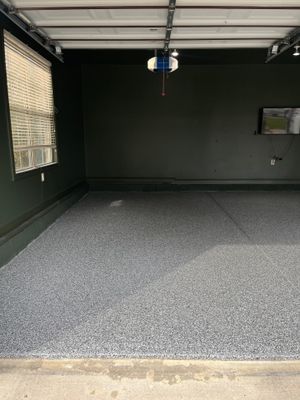Garage Floor Coating using Wombat