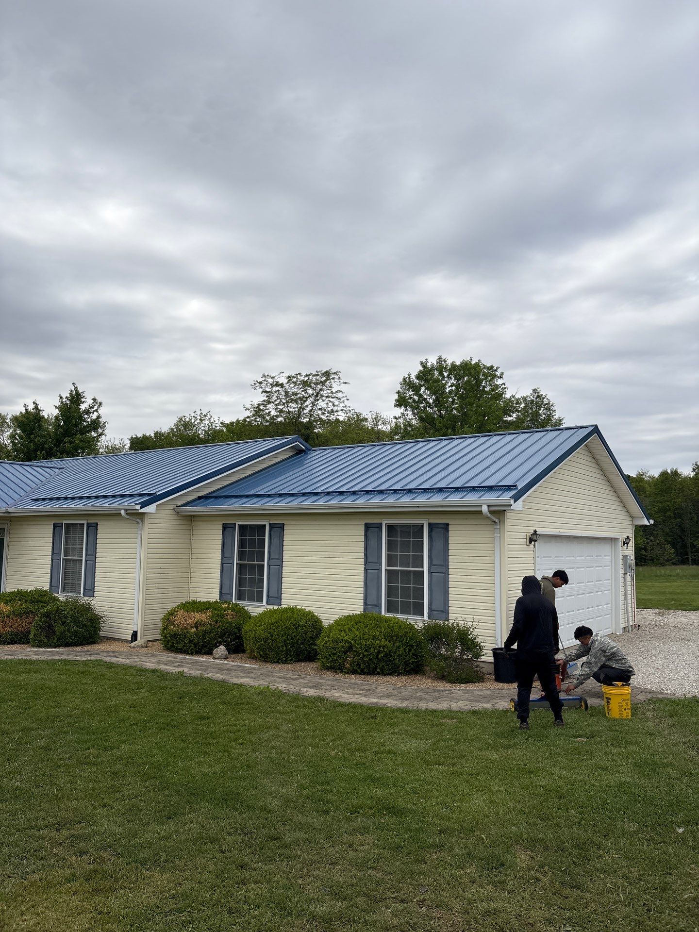 M Panel Metal Roofing - Gallery Blue by Hoel Roofing & Remodeling