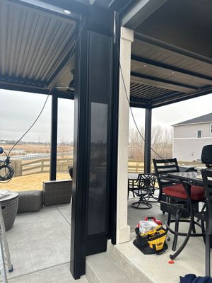 Motorized Aluminum Pergola & Exterior Screens