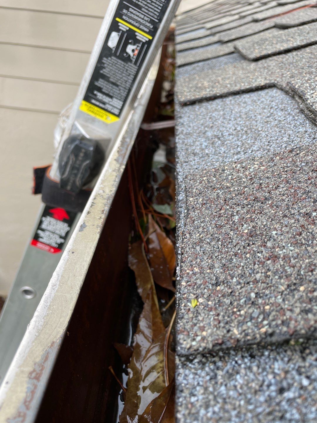 San Jose Gutter Cleaning on a 2 story home by All One Solar Shine